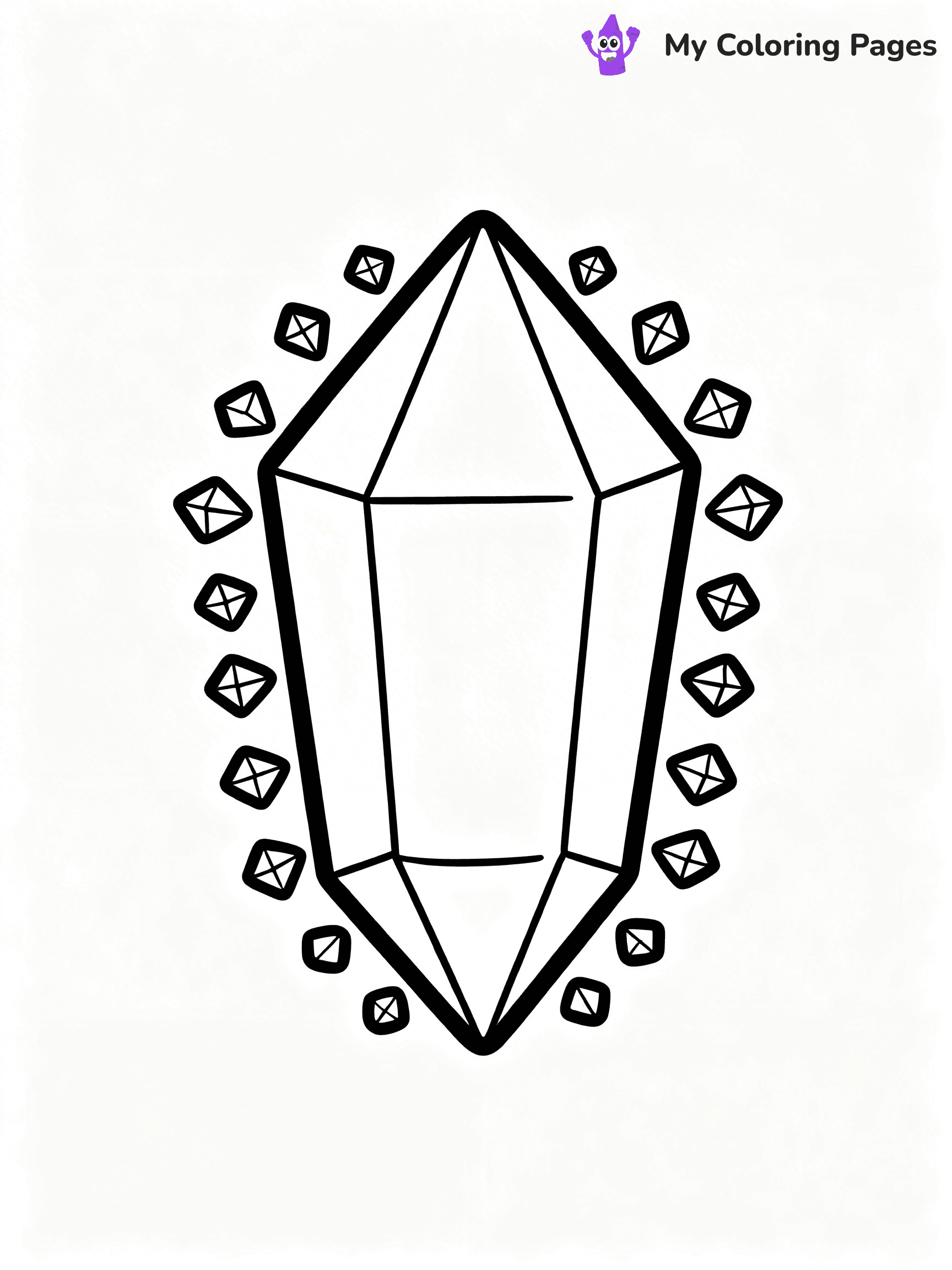 Gem Coloring Pages - 30