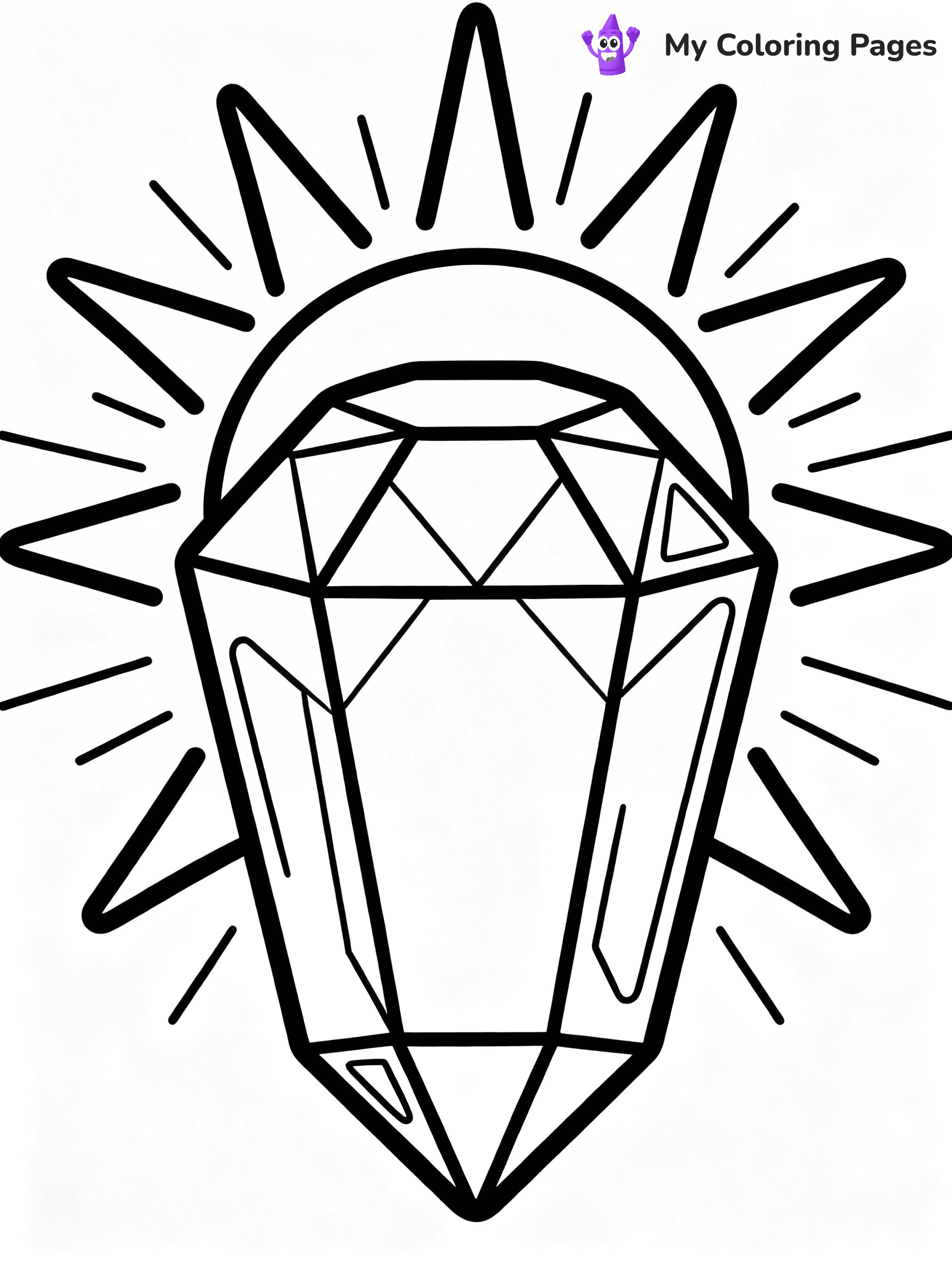 Gem Coloring Pages - 27