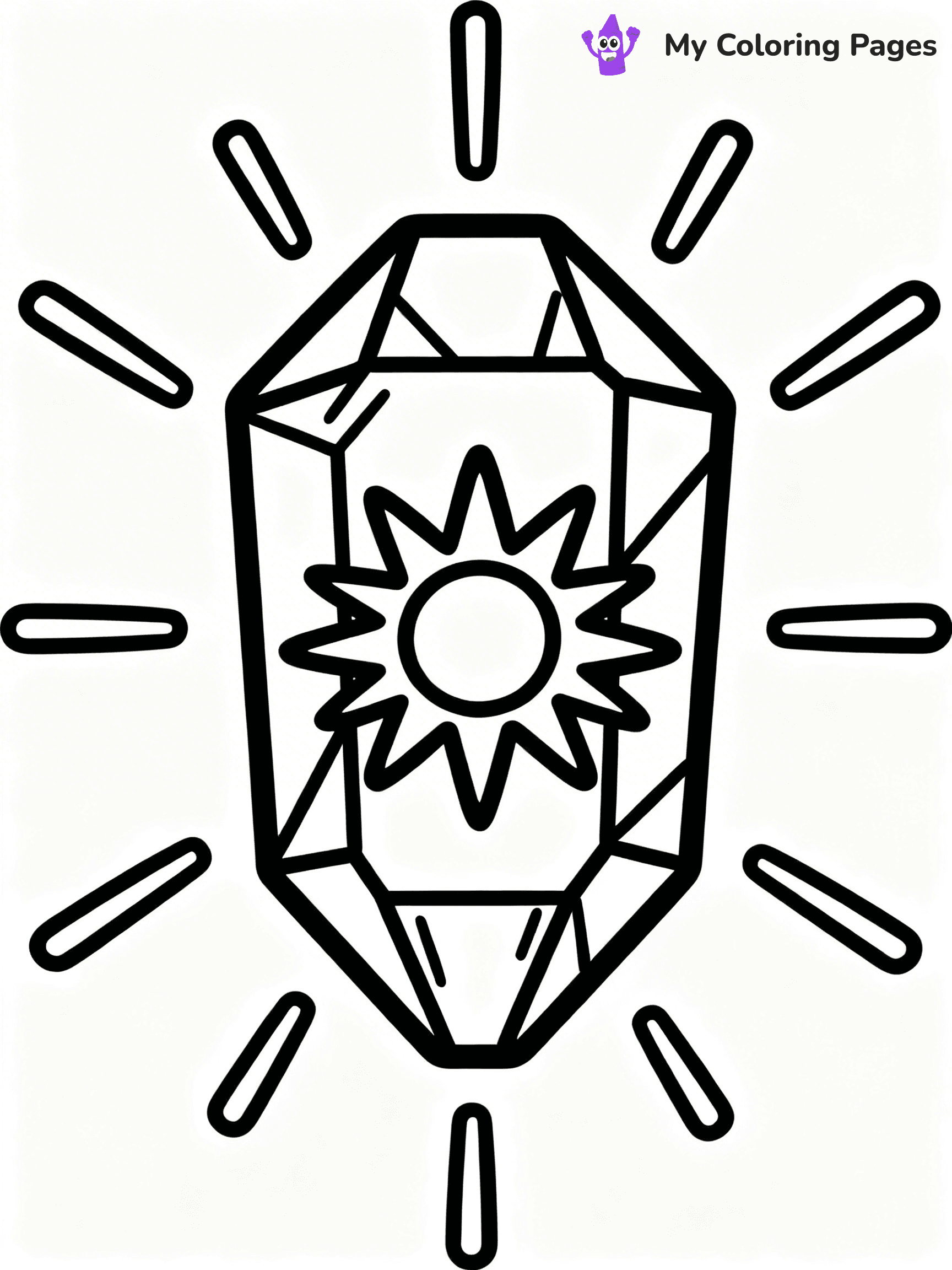 Gem Coloring Pages - 26