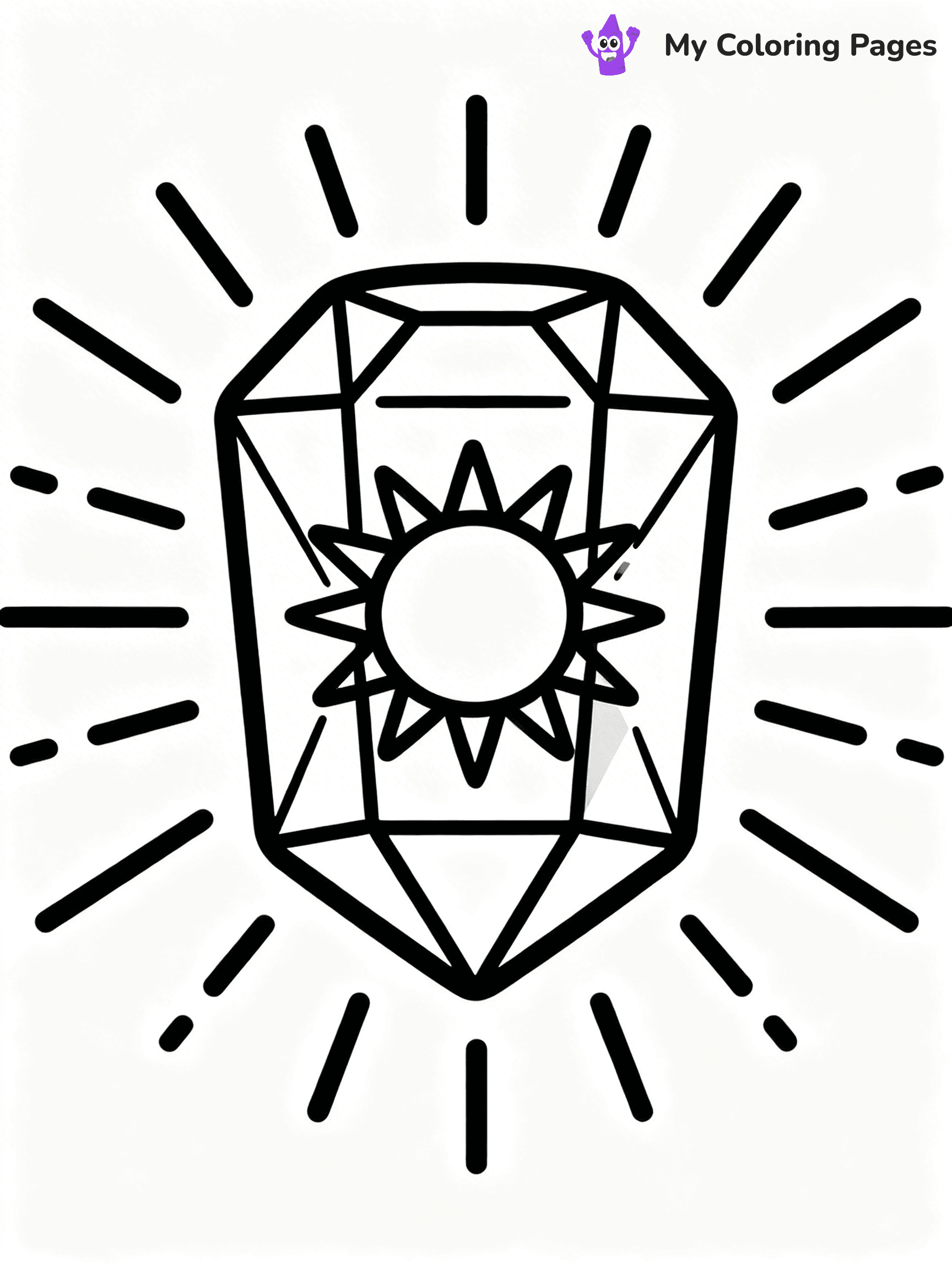 Gem Coloring Pages - 21