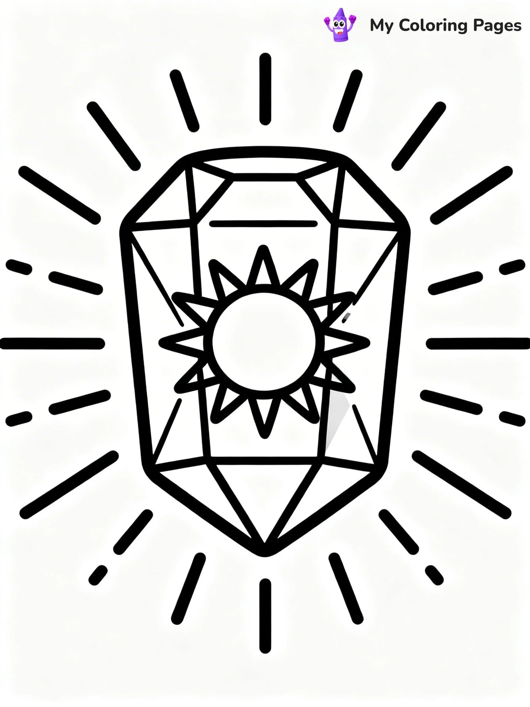 Gem Coloring Pages - 21