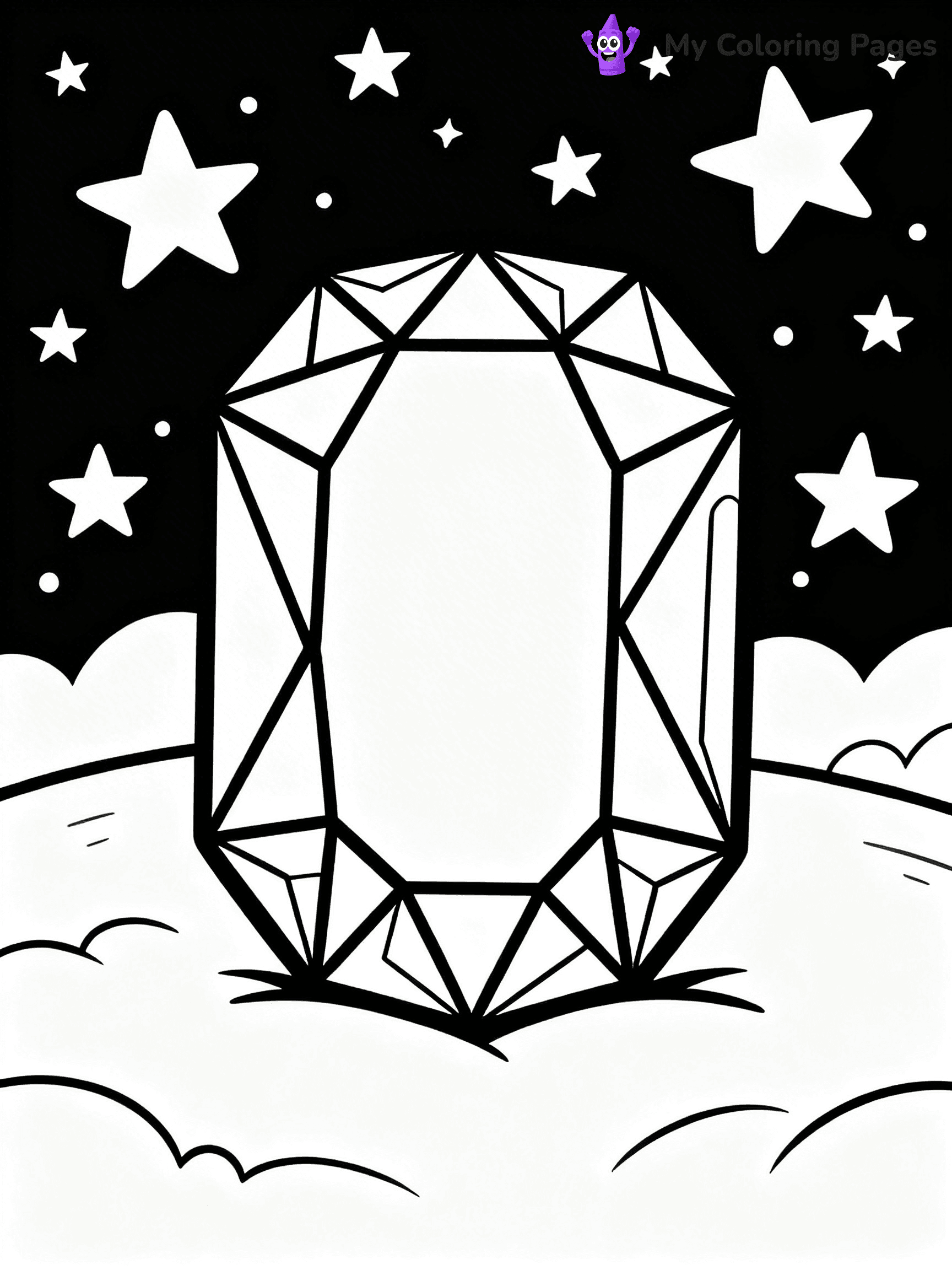 Gem Coloring Pages - 13
