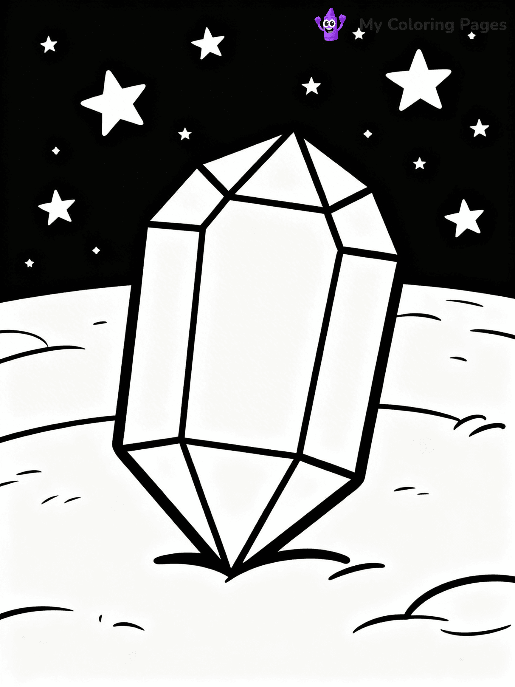 Gem Coloring Pages - 12