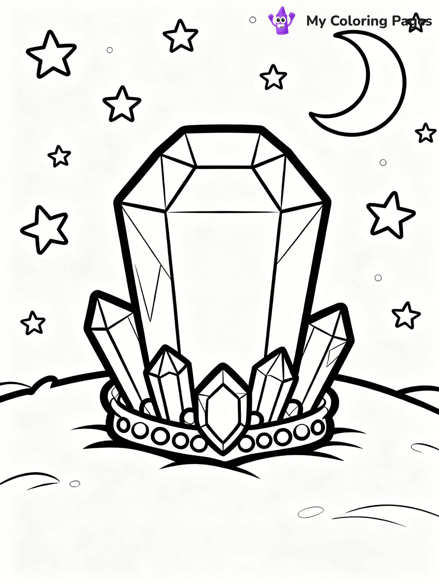 Gem Coloring Pages - 10