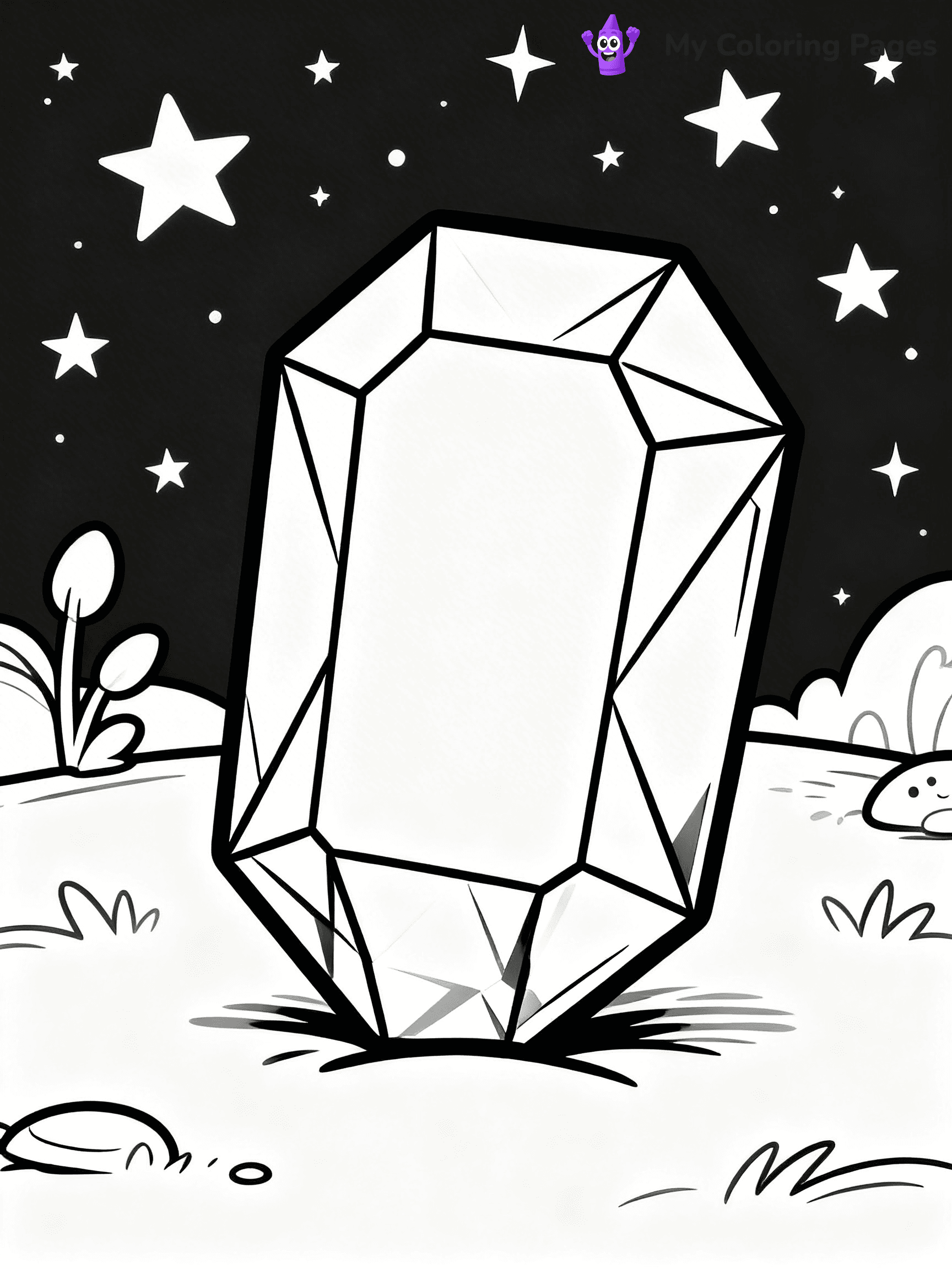Gem Coloring Pages - 9