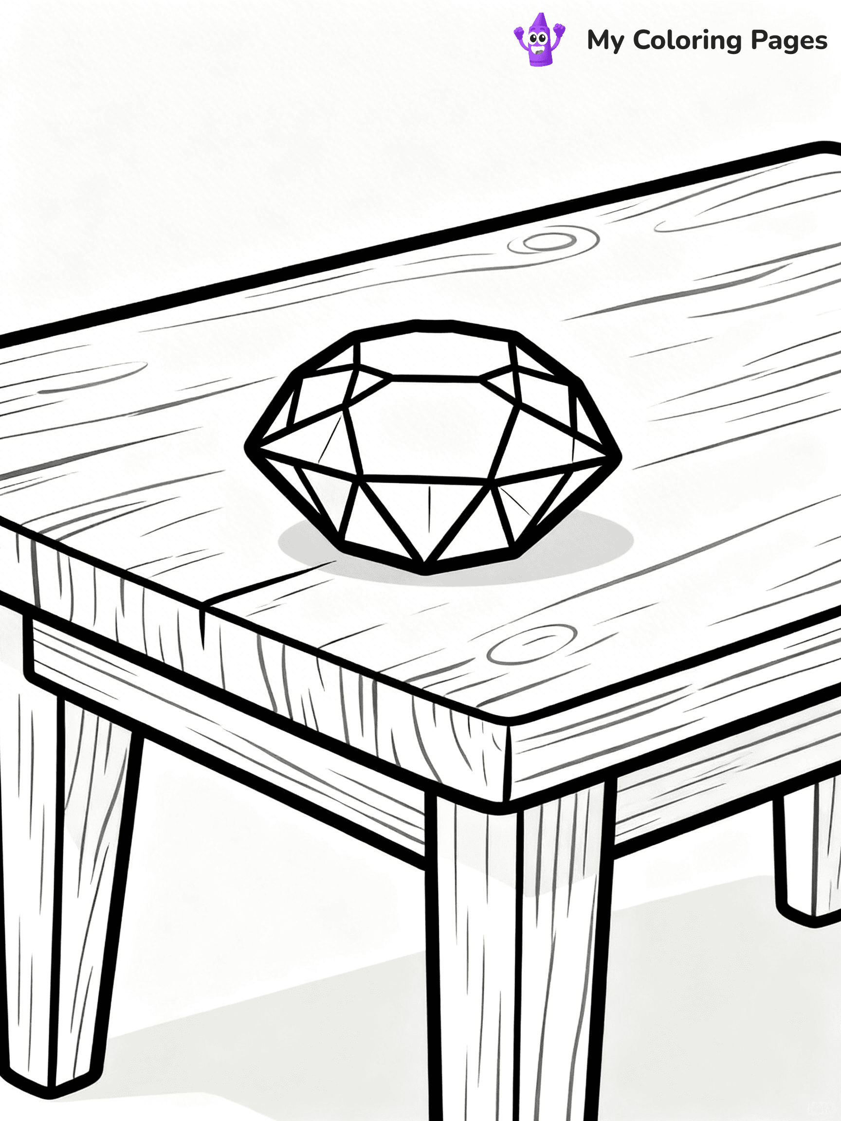 Gem Coloring Pages - 6