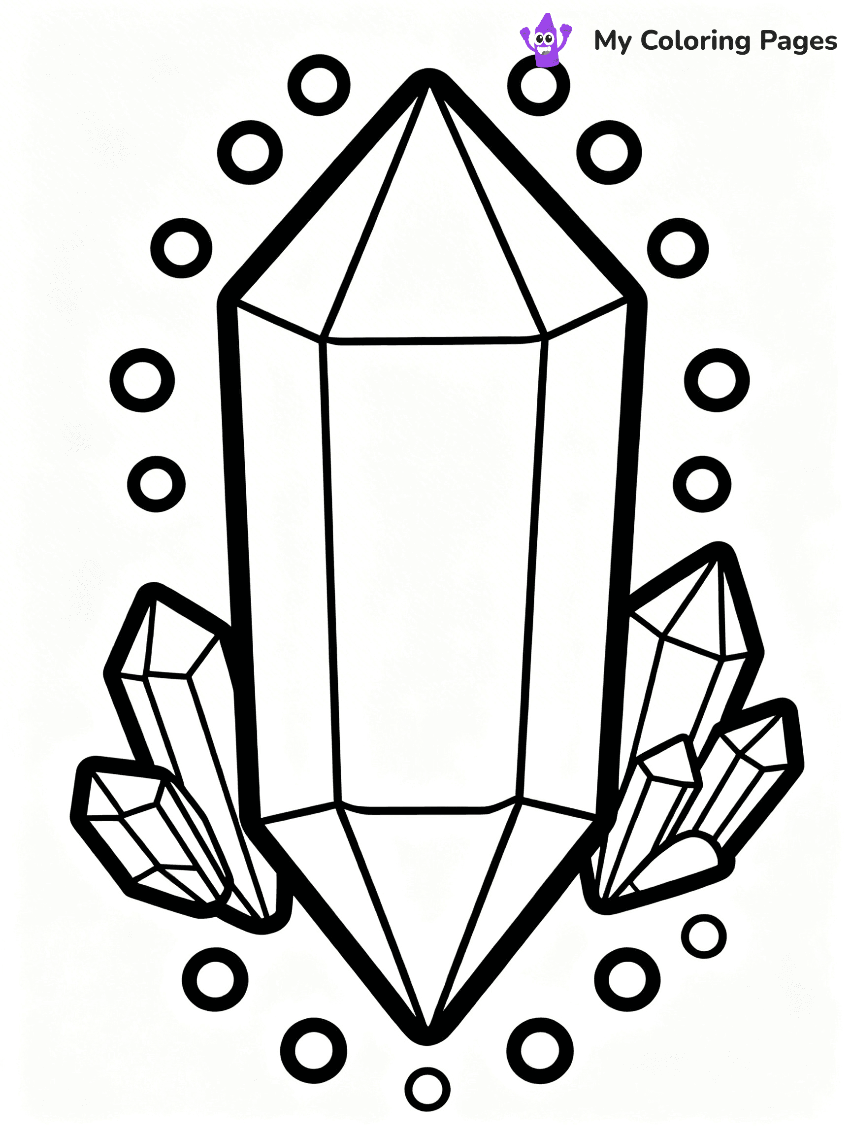 Gem Coloring Pages - 3