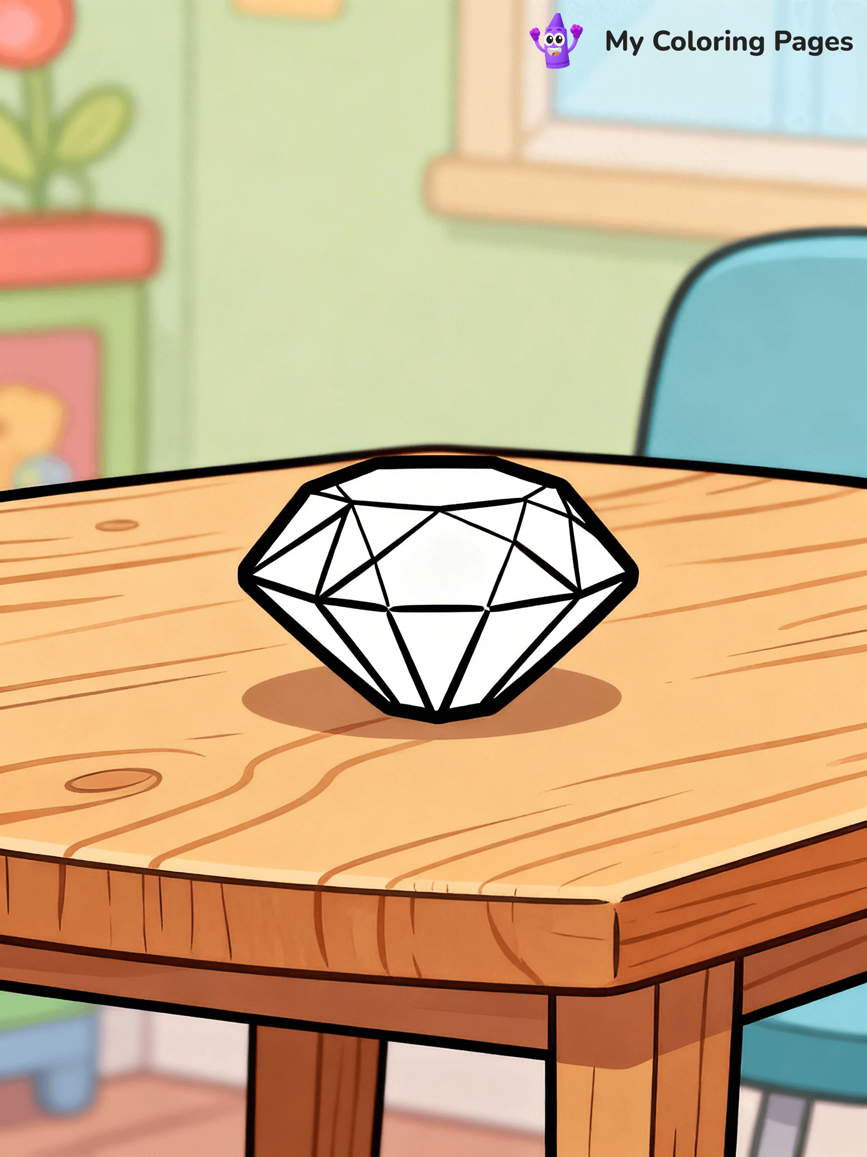 Gem Coloring Pages - 1