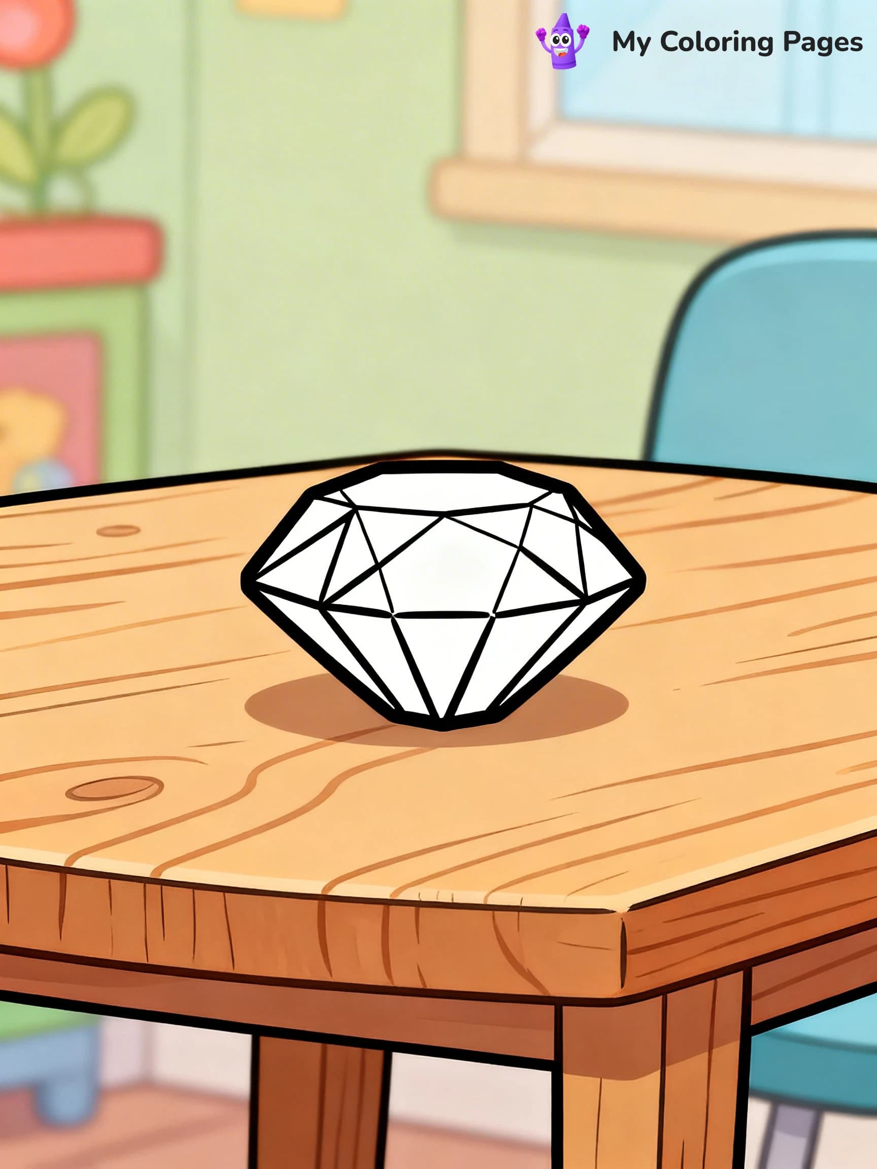 Gem Coloring Pages - 1