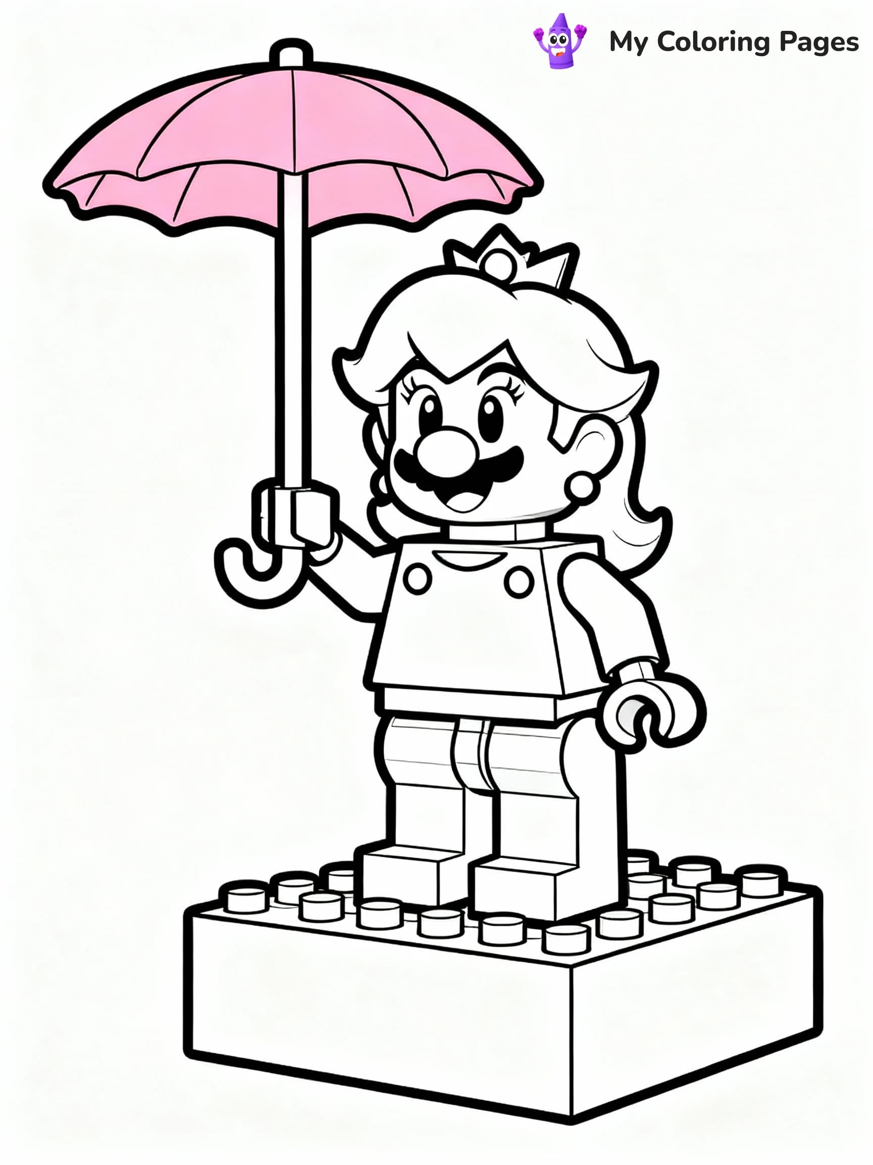 Princess Peach Coloring Pages - 24