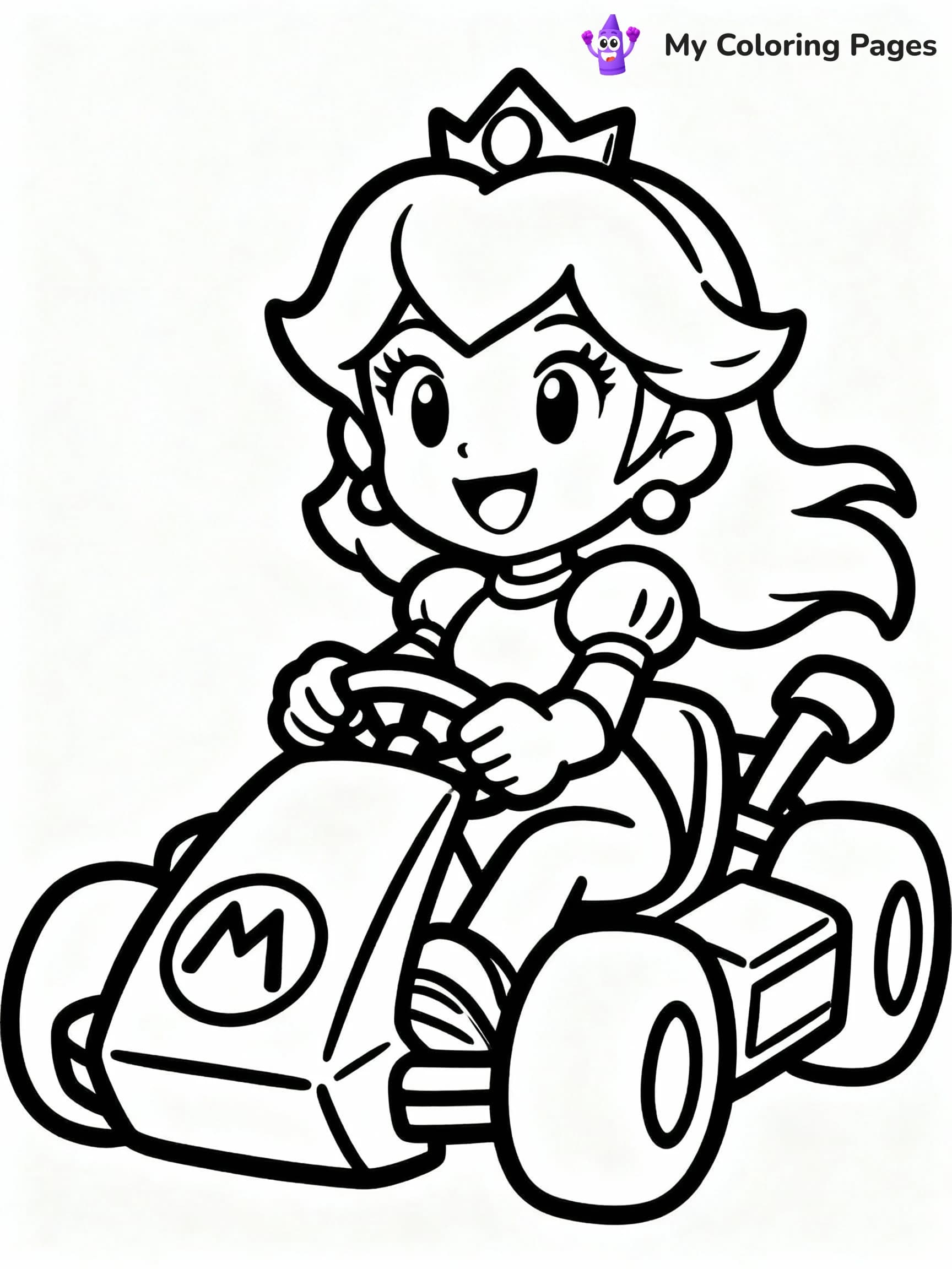 Princess Peach Coloring Pages - 12