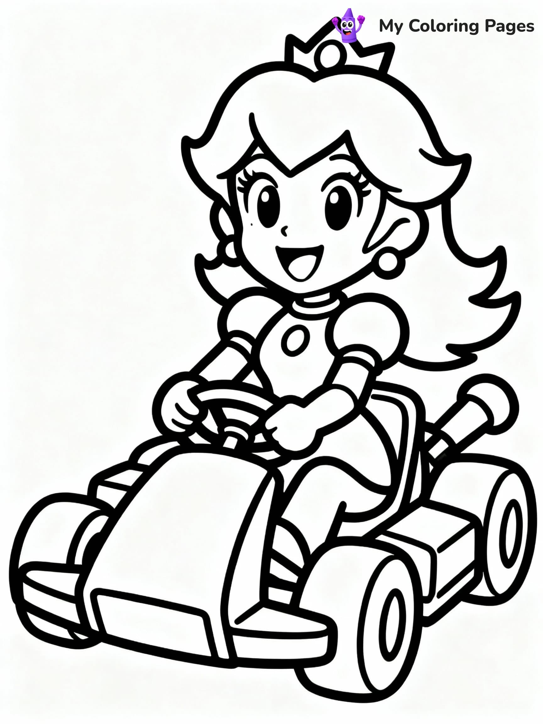 Princess Peach Coloring Pages - 11