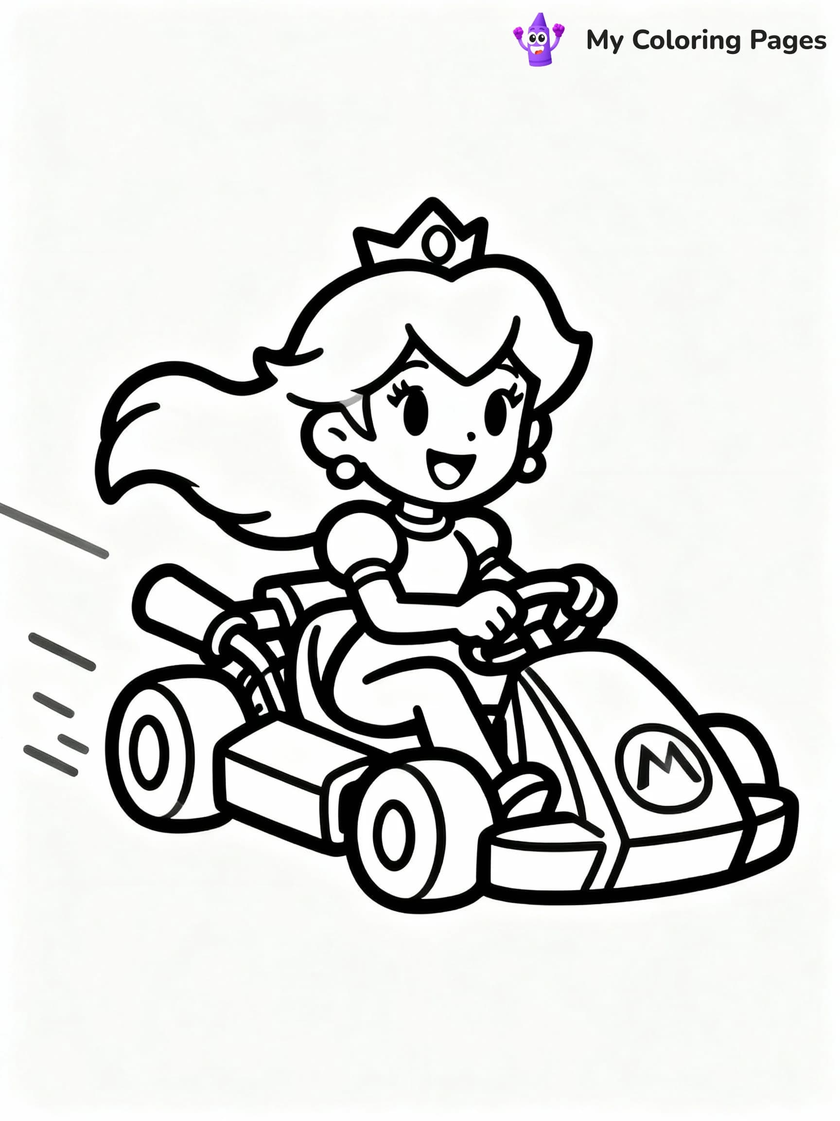 Princess Peach Coloring Pages - 10