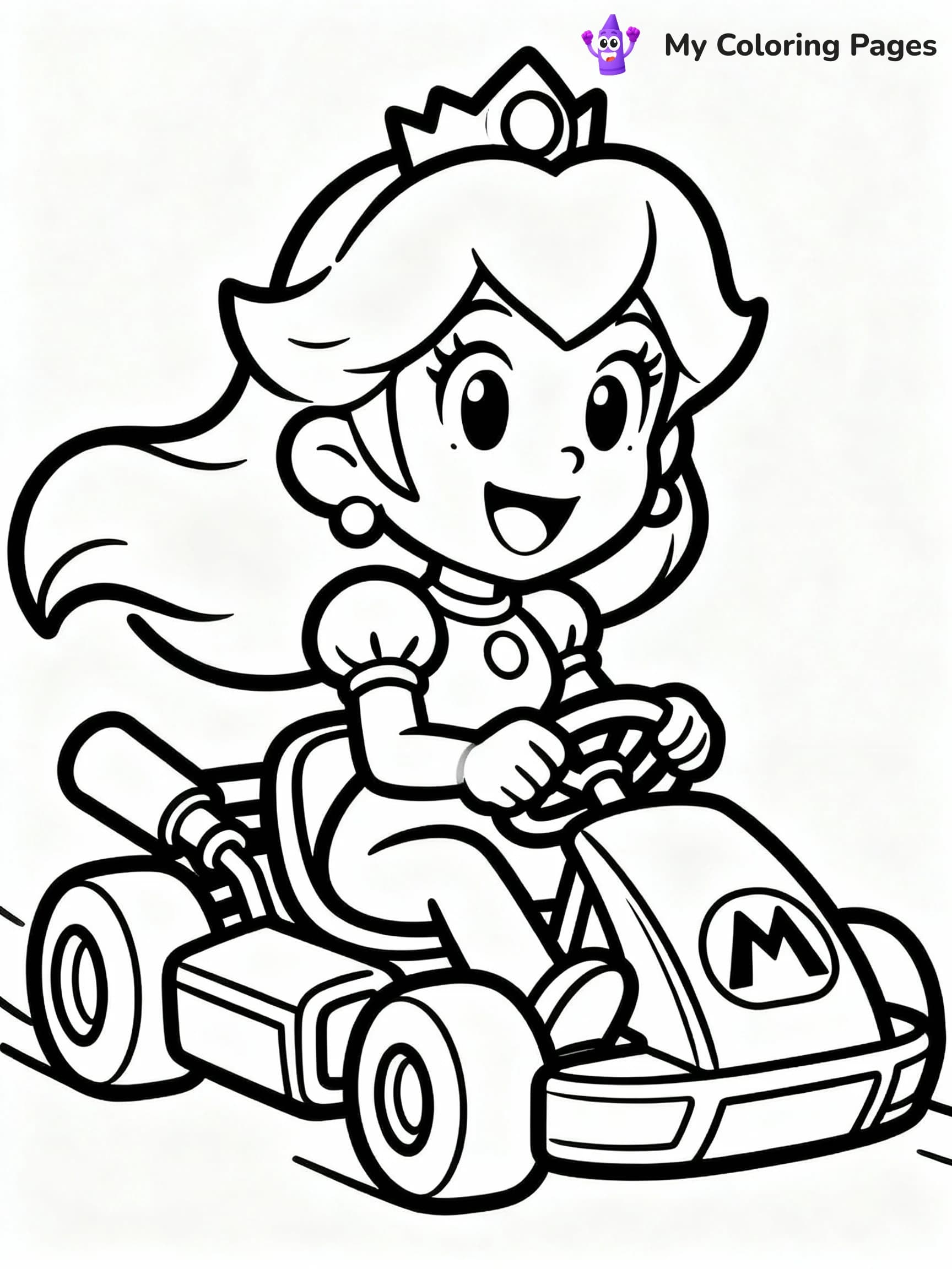 Princess Peach Coloring Pages - 9