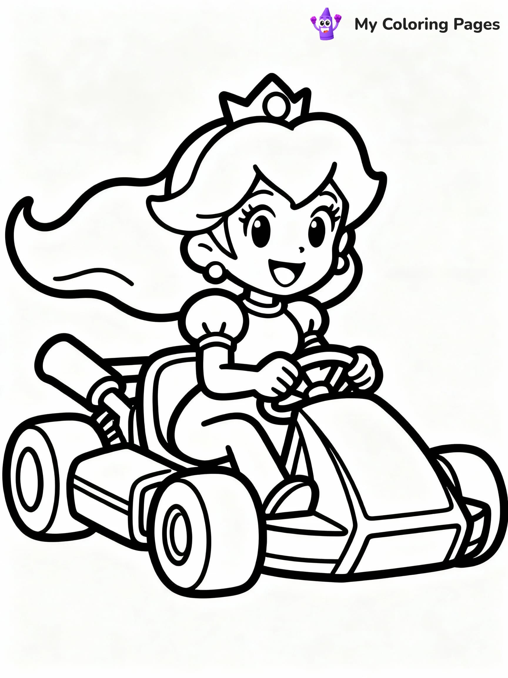 Princess Peach Coloring Pages - 8