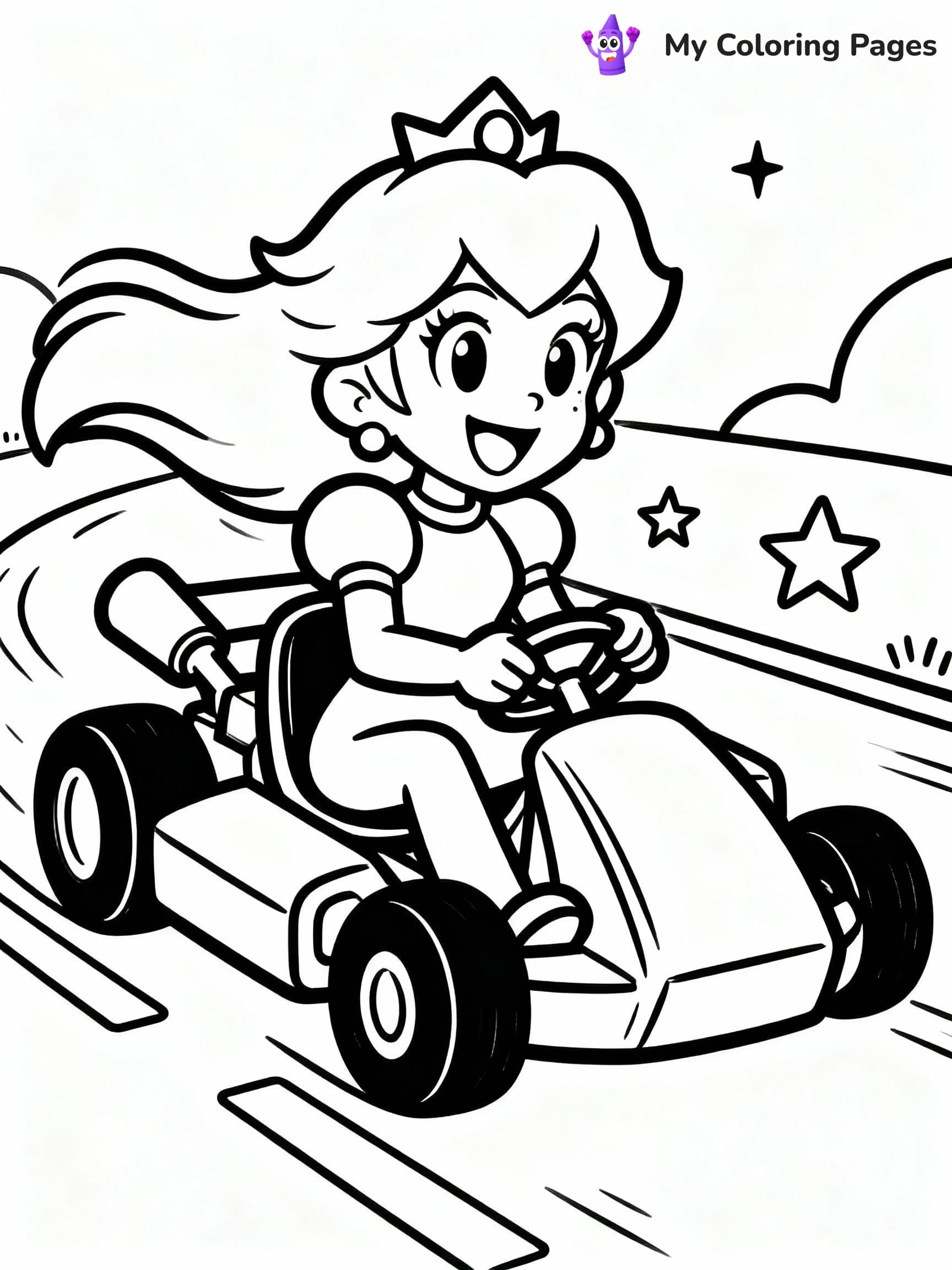 Princess Peach Coloring Pages - 7