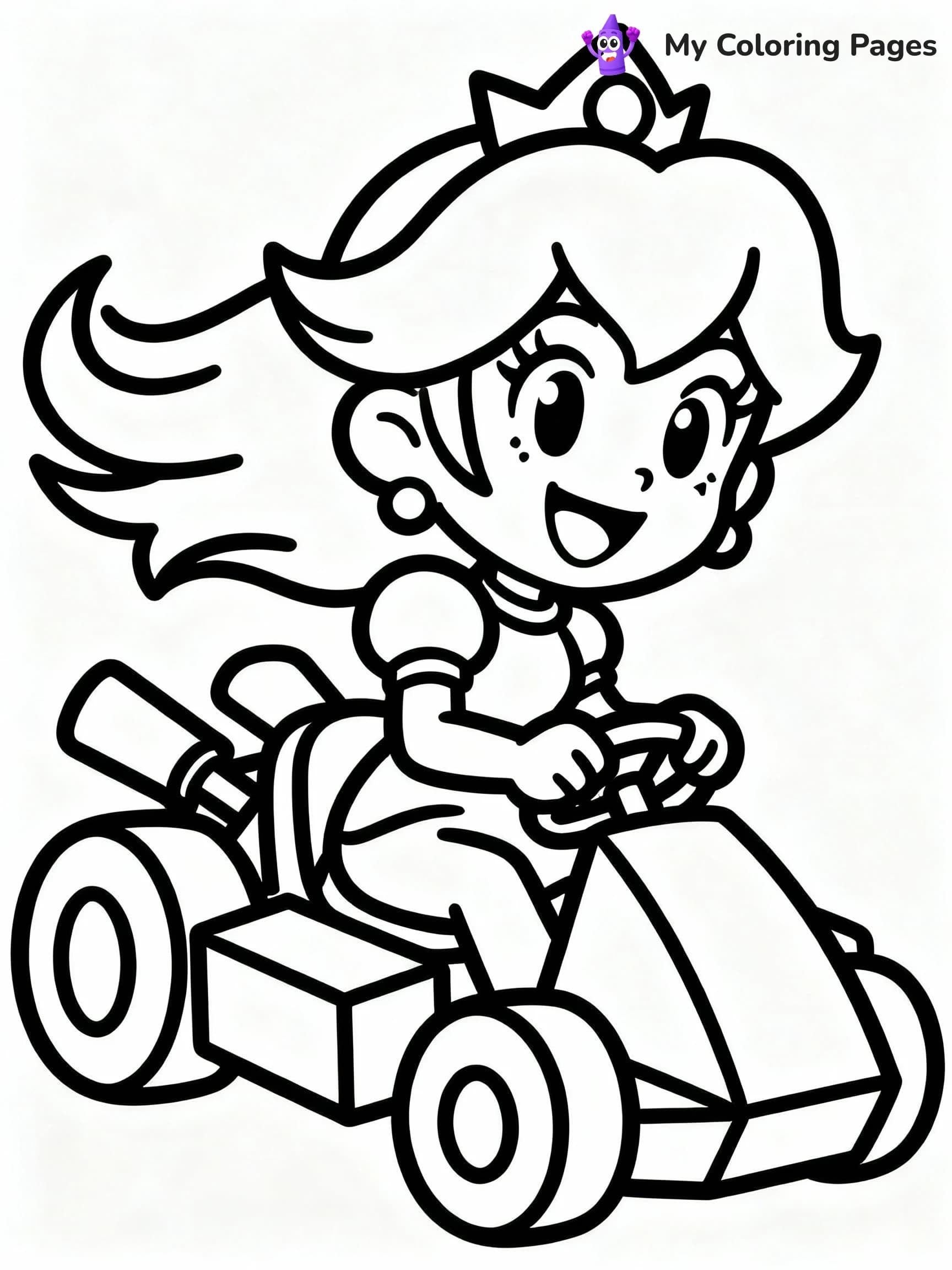 Princess Peach Coloring Pages - 6