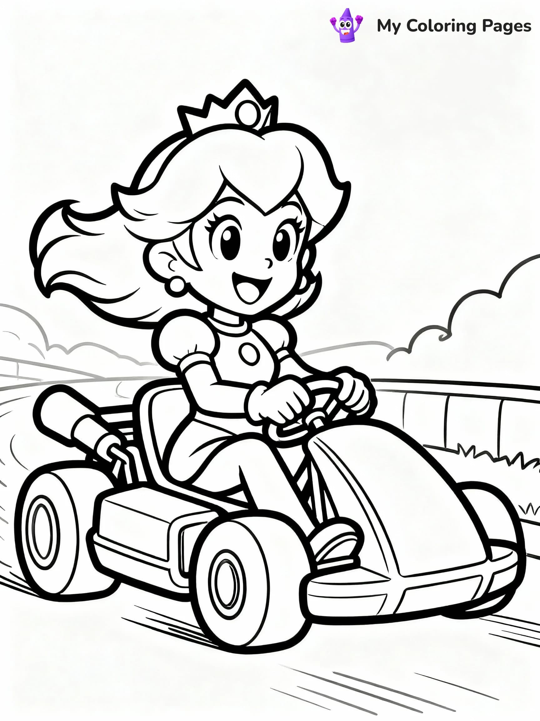 Princess Peach Coloring Pages - 5
