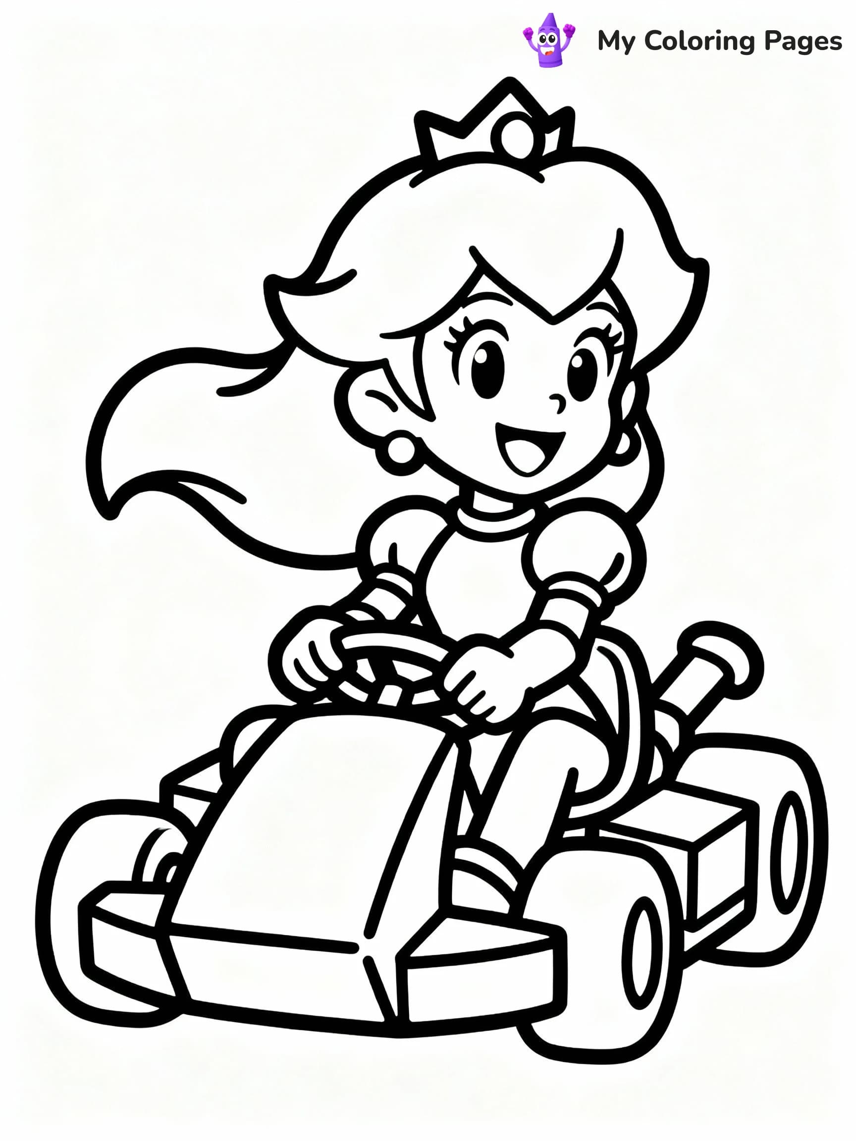 Princess Peach Coloring Pages - 4