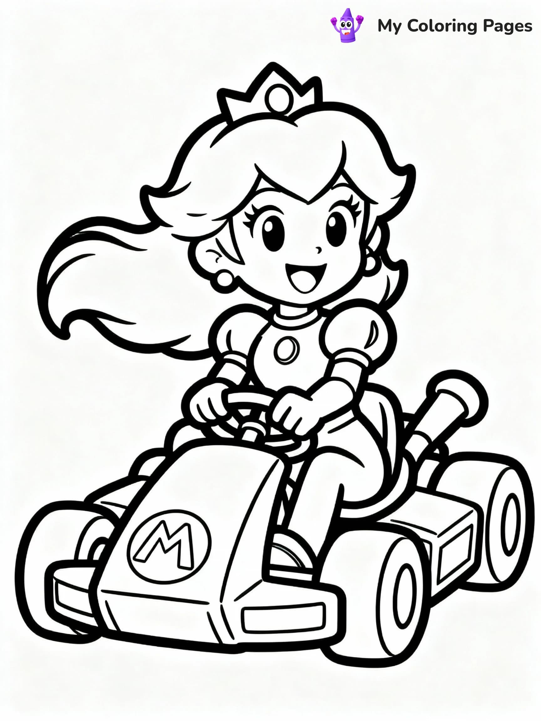 Princess Peach Coloring Pages - 3