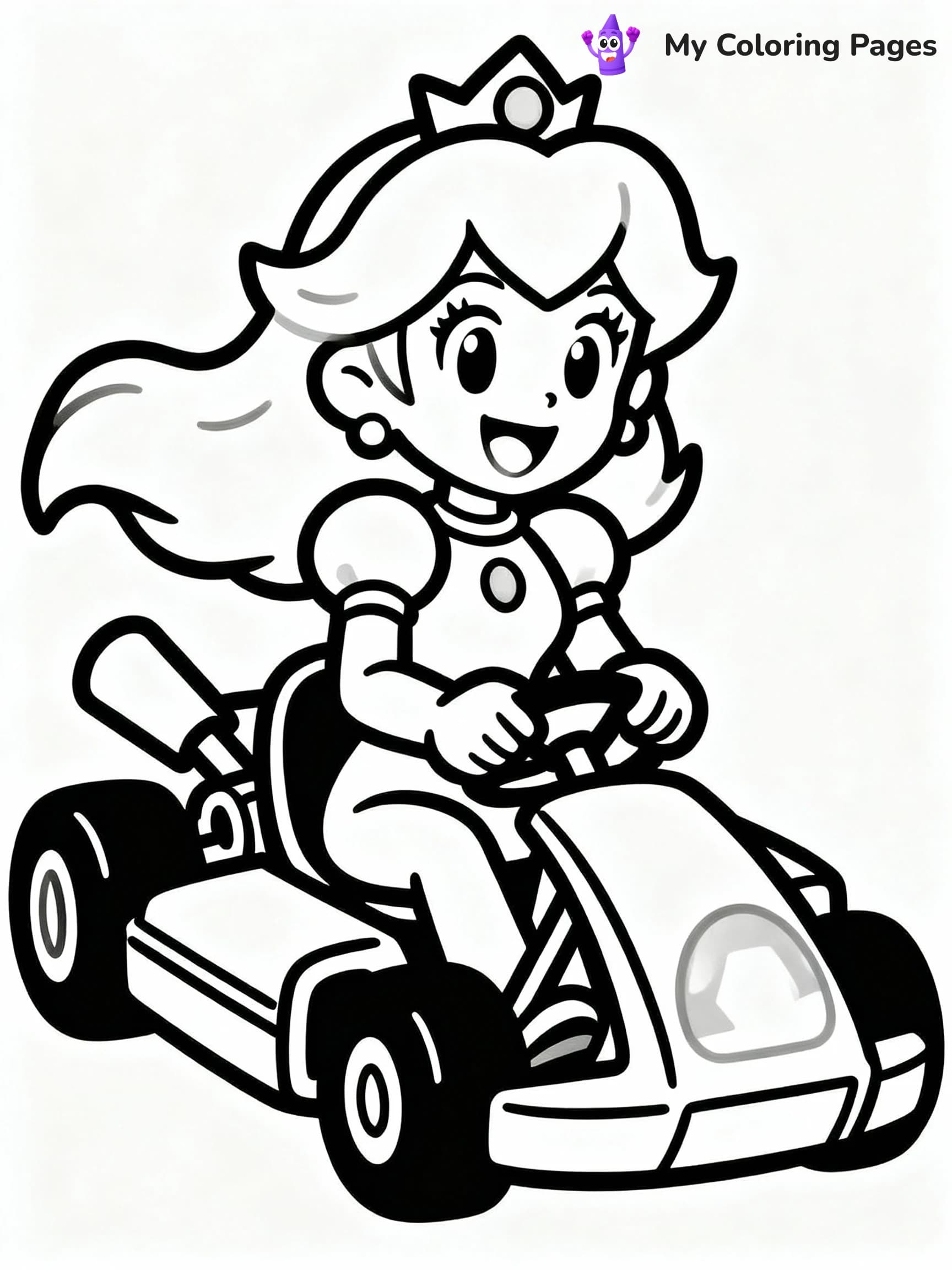 Princess Peach Coloring Pages - 2