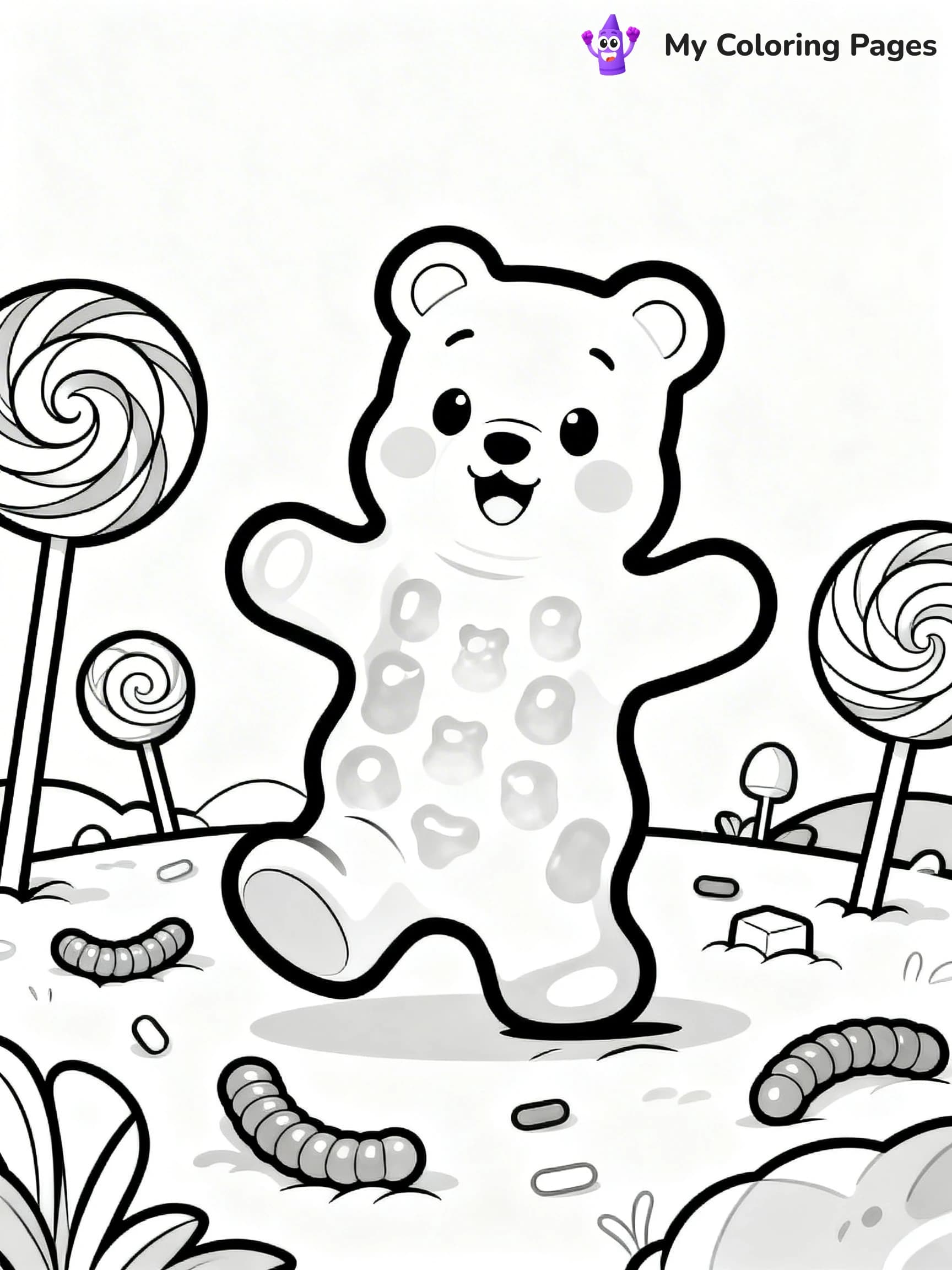 Gummy Bear Coloring Pages - 20