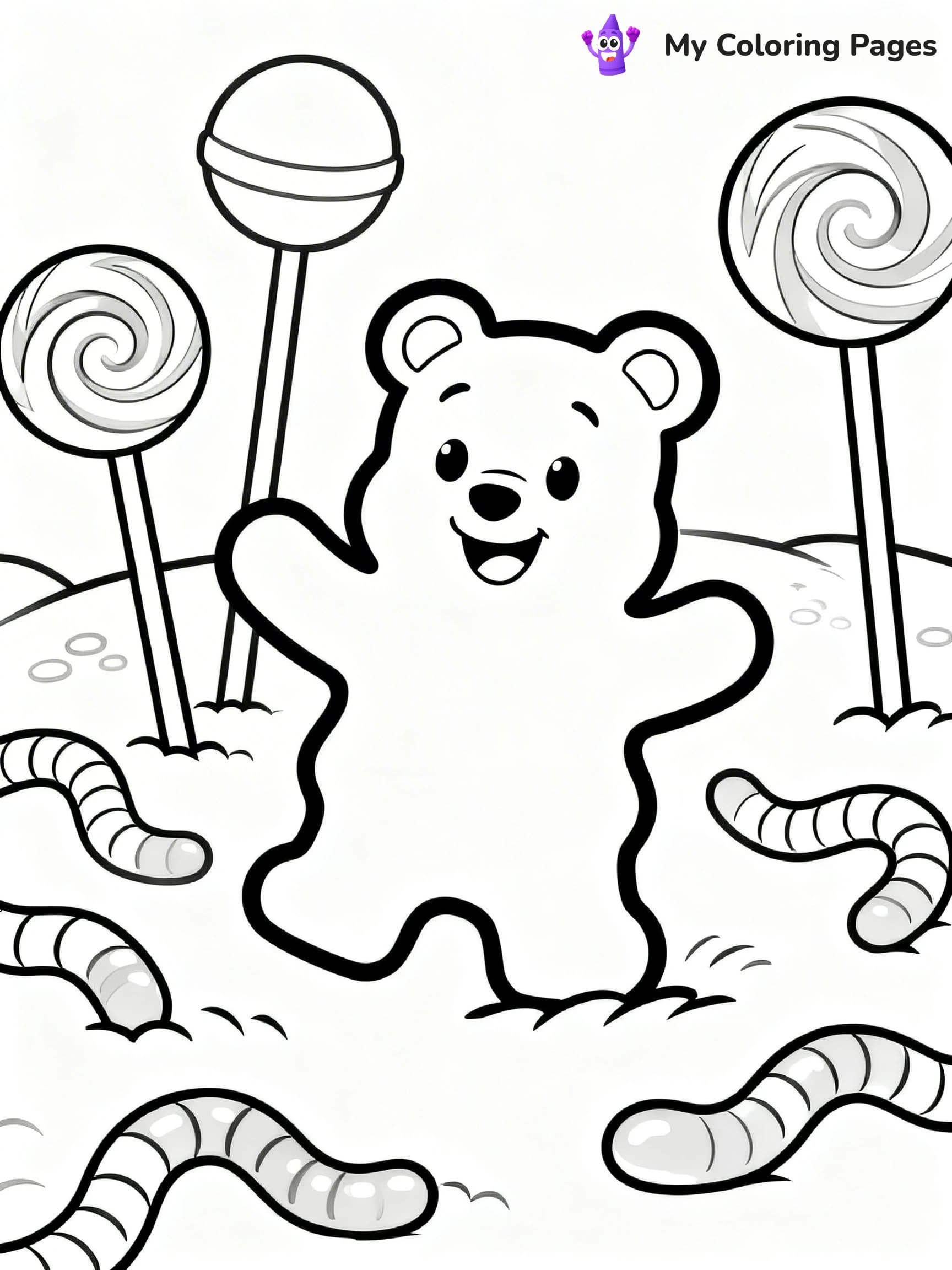 Gummy Bear Coloring Pages - 19