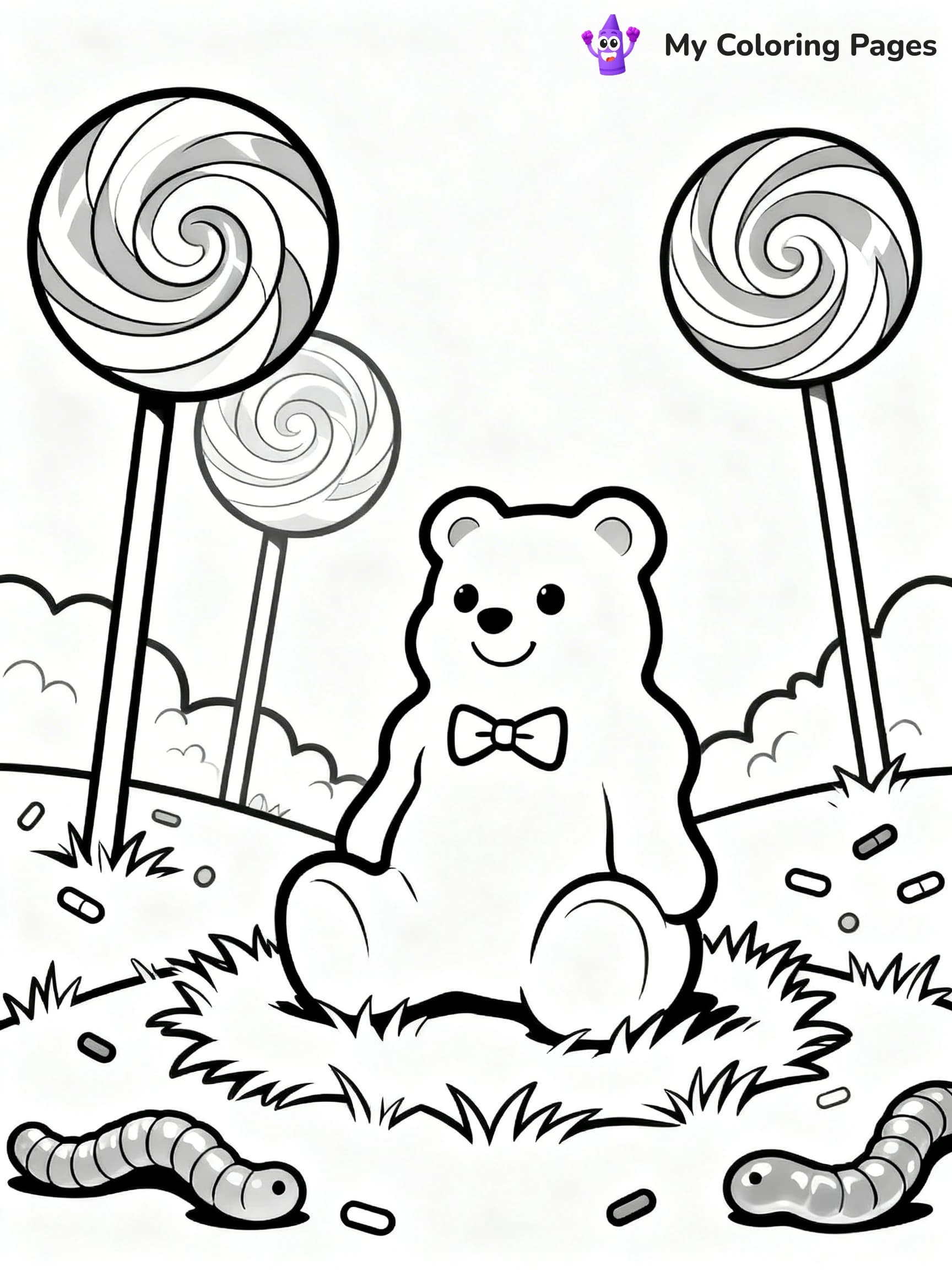 Gummy Bear Coloring Pages - 17