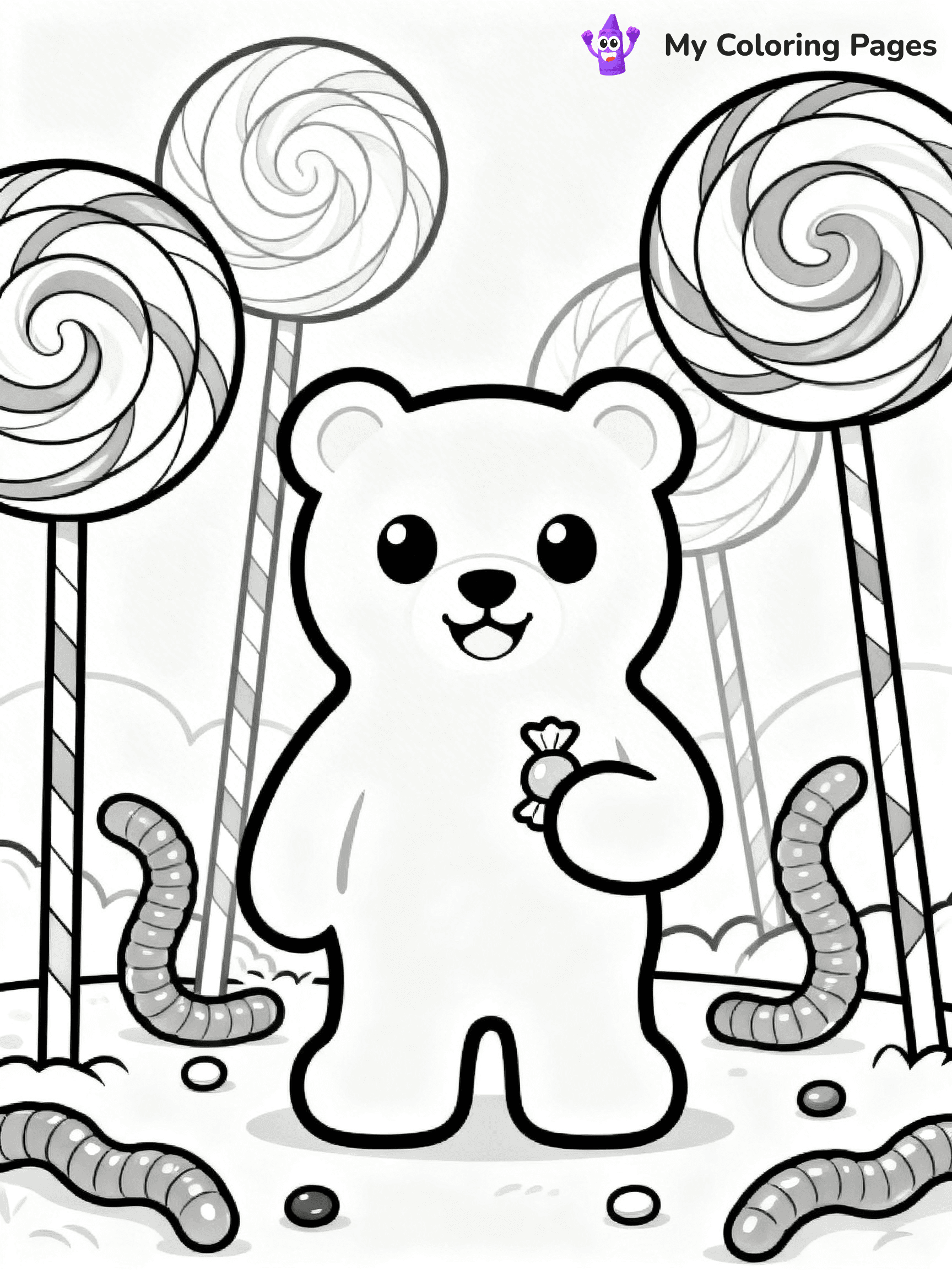Gummy Bear Coloring Pages - 16