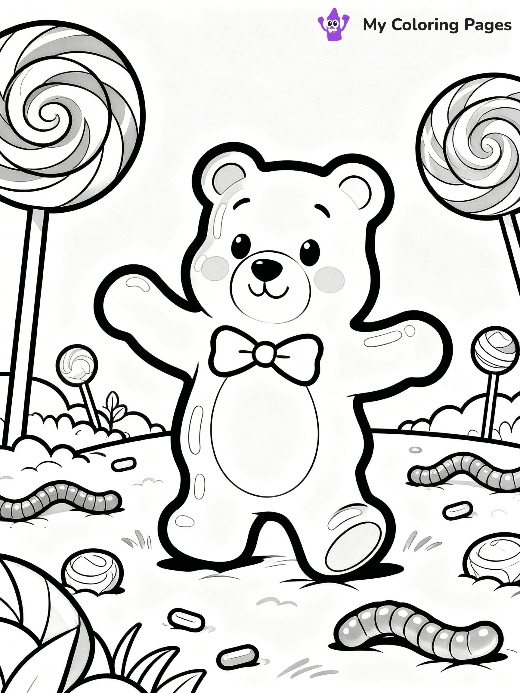 Gummy Bear Coloring Pages - 15