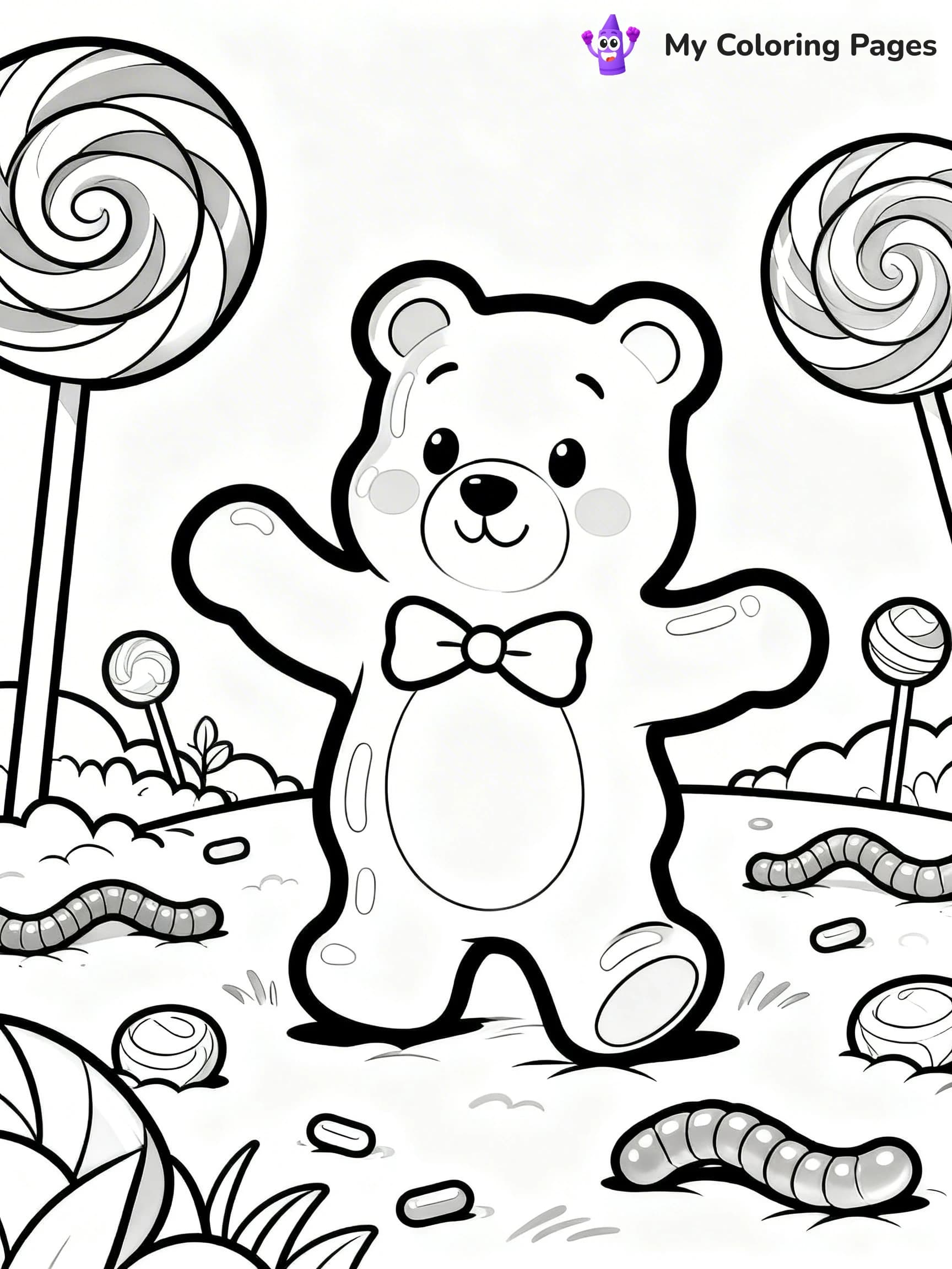 Gummy Bear Coloring Pages - 15