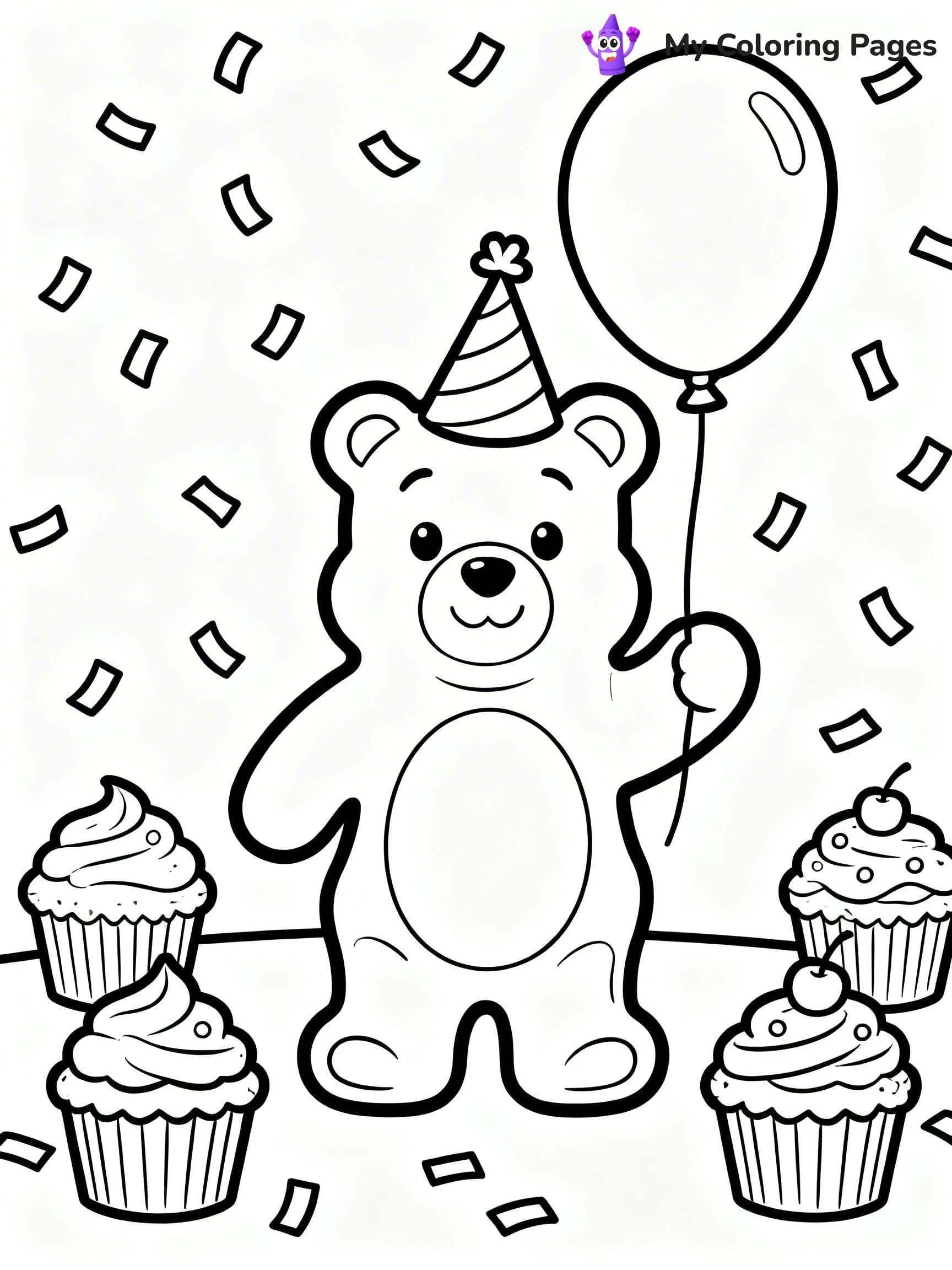 Gummy Bear Coloring Pages - 14