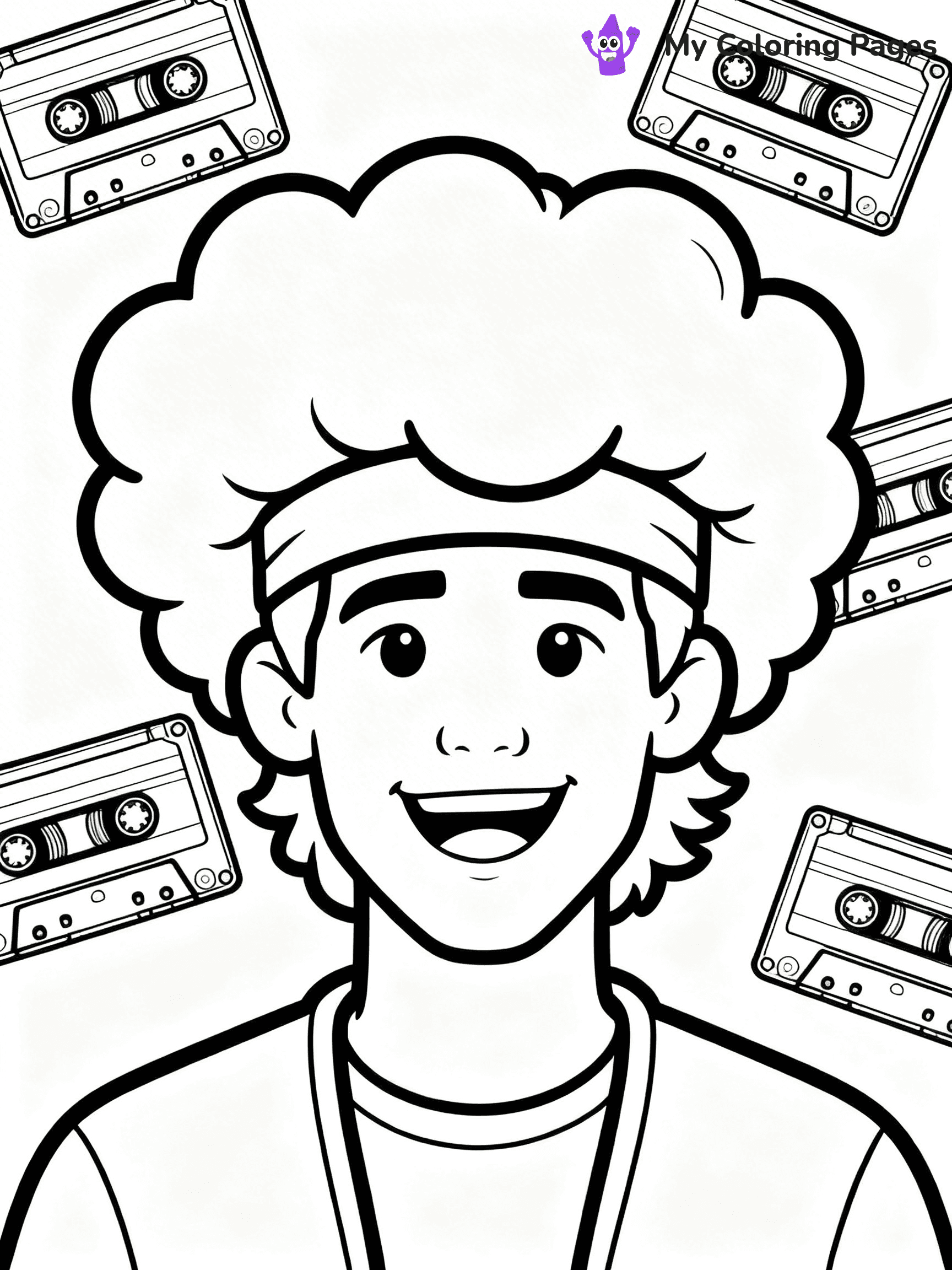 80s Coloring Pages - 54