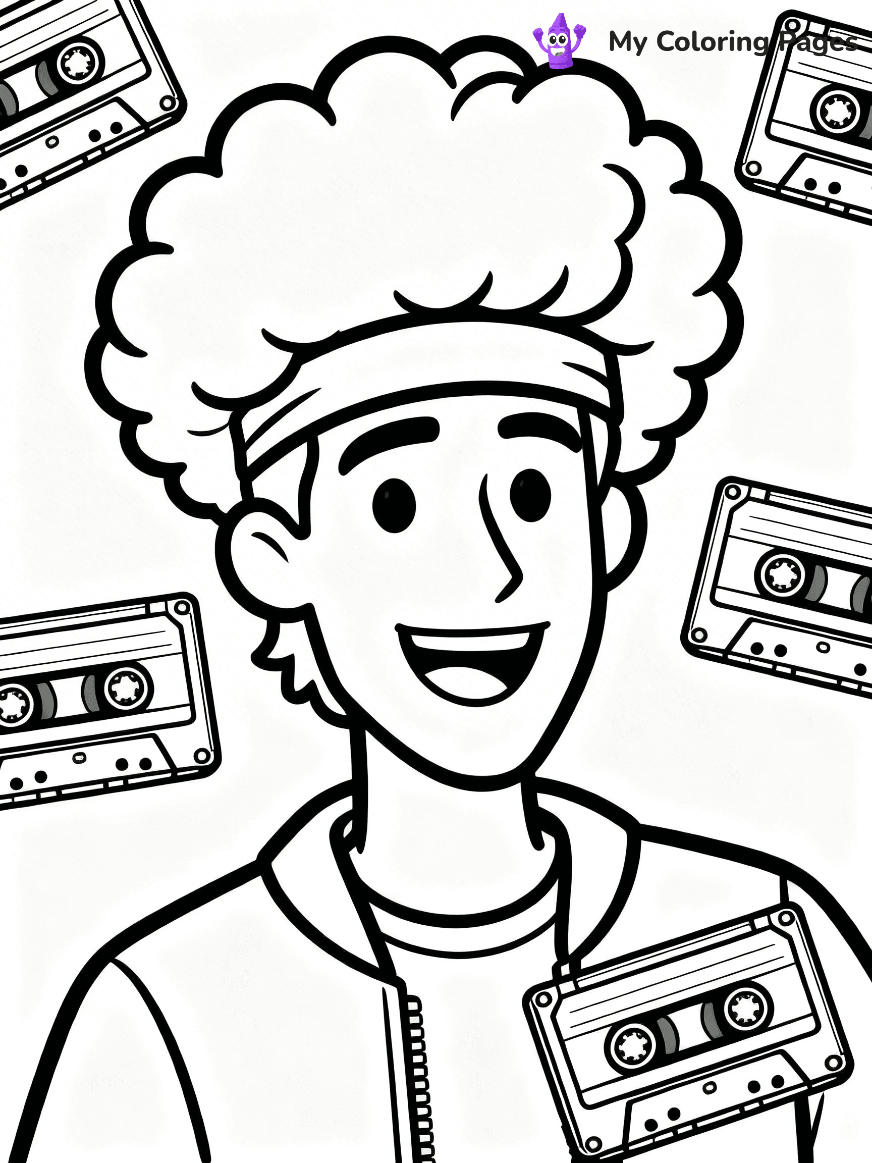 80s Coloring Pages - 51