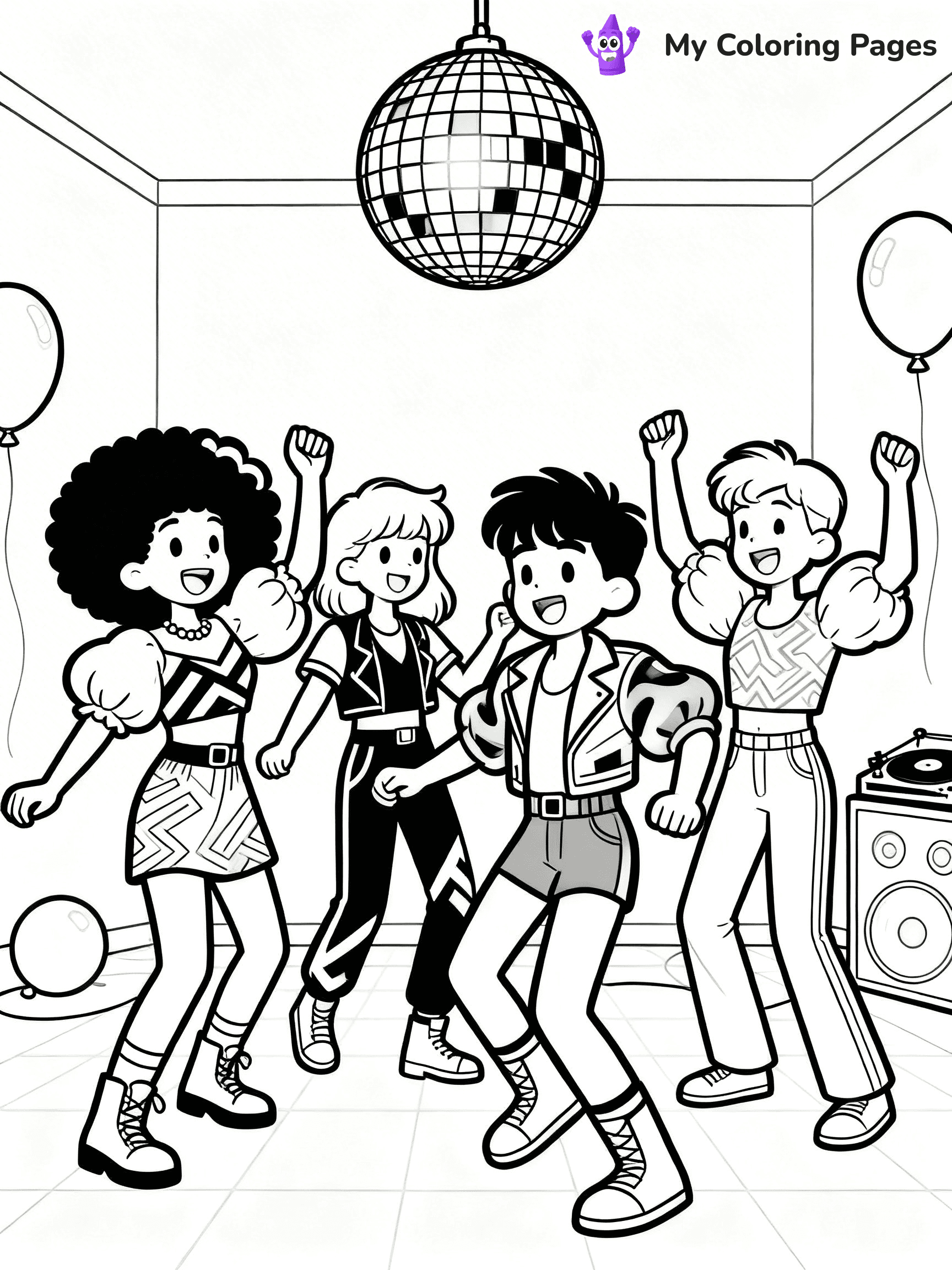 80s Coloring Pages - 39