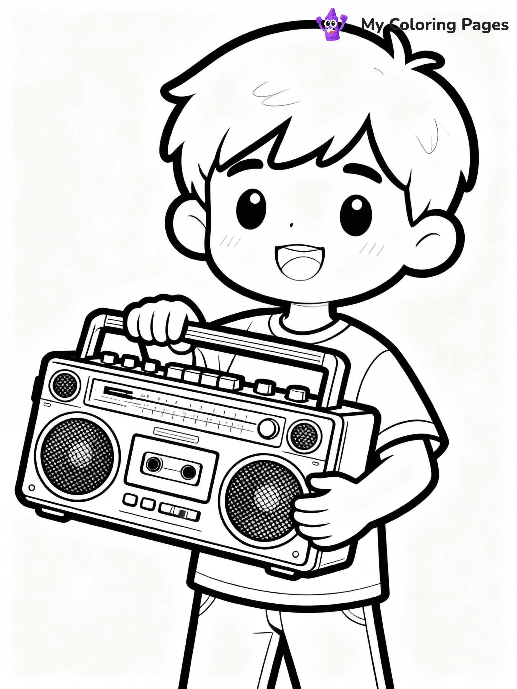 80s Coloring Pages - 4