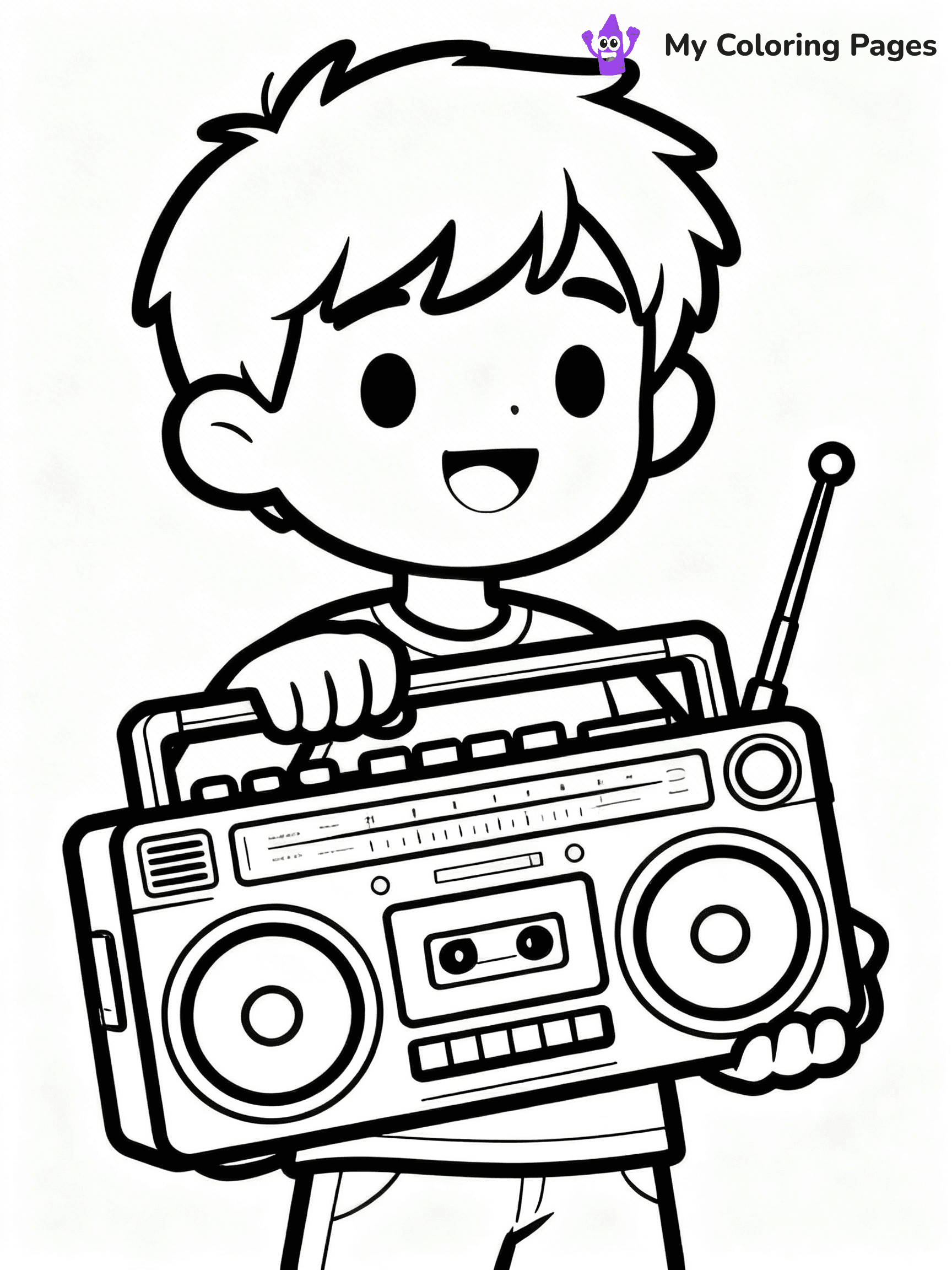 80s Coloring Pages - 3