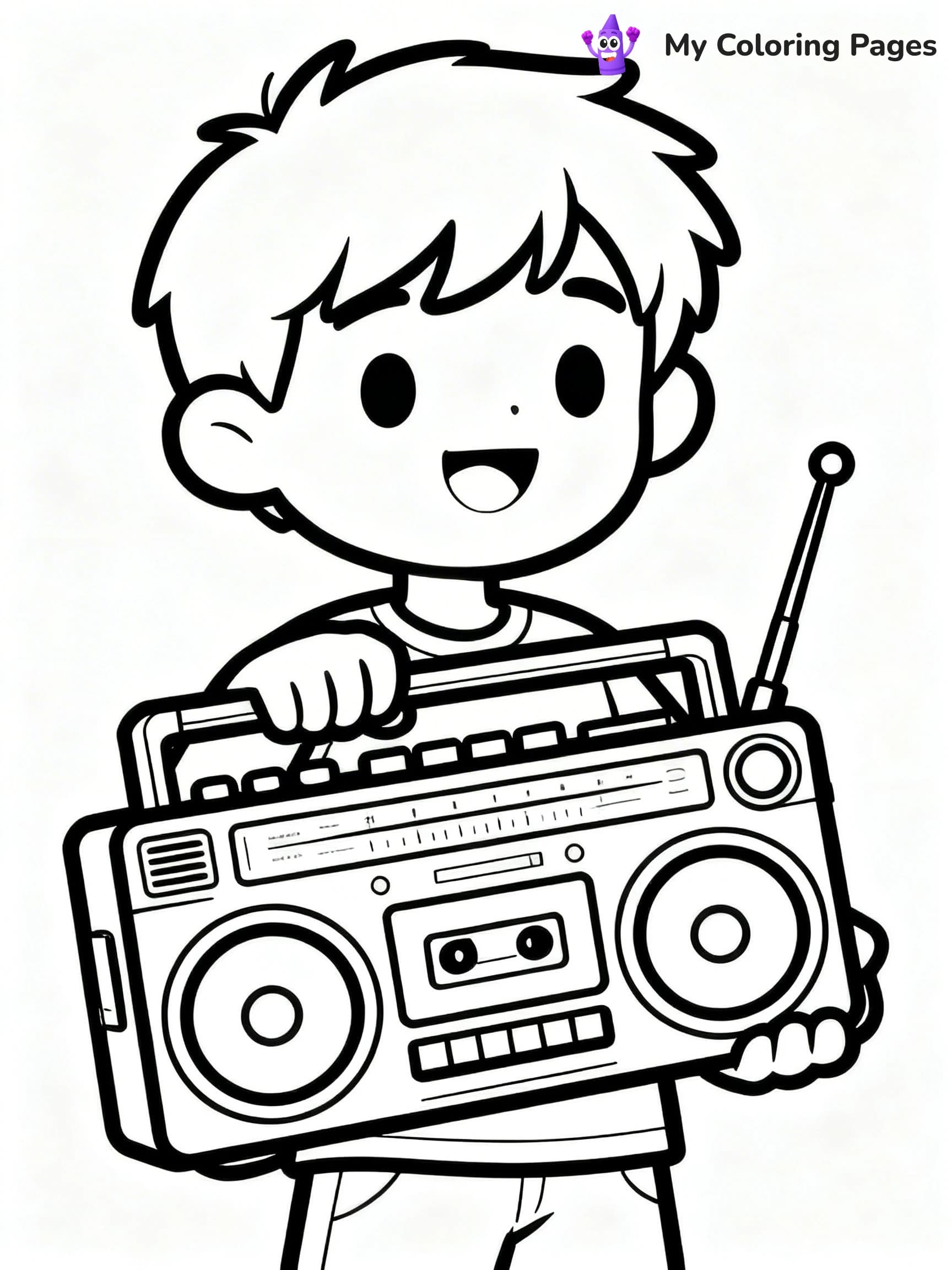80s Coloring Pages - 3