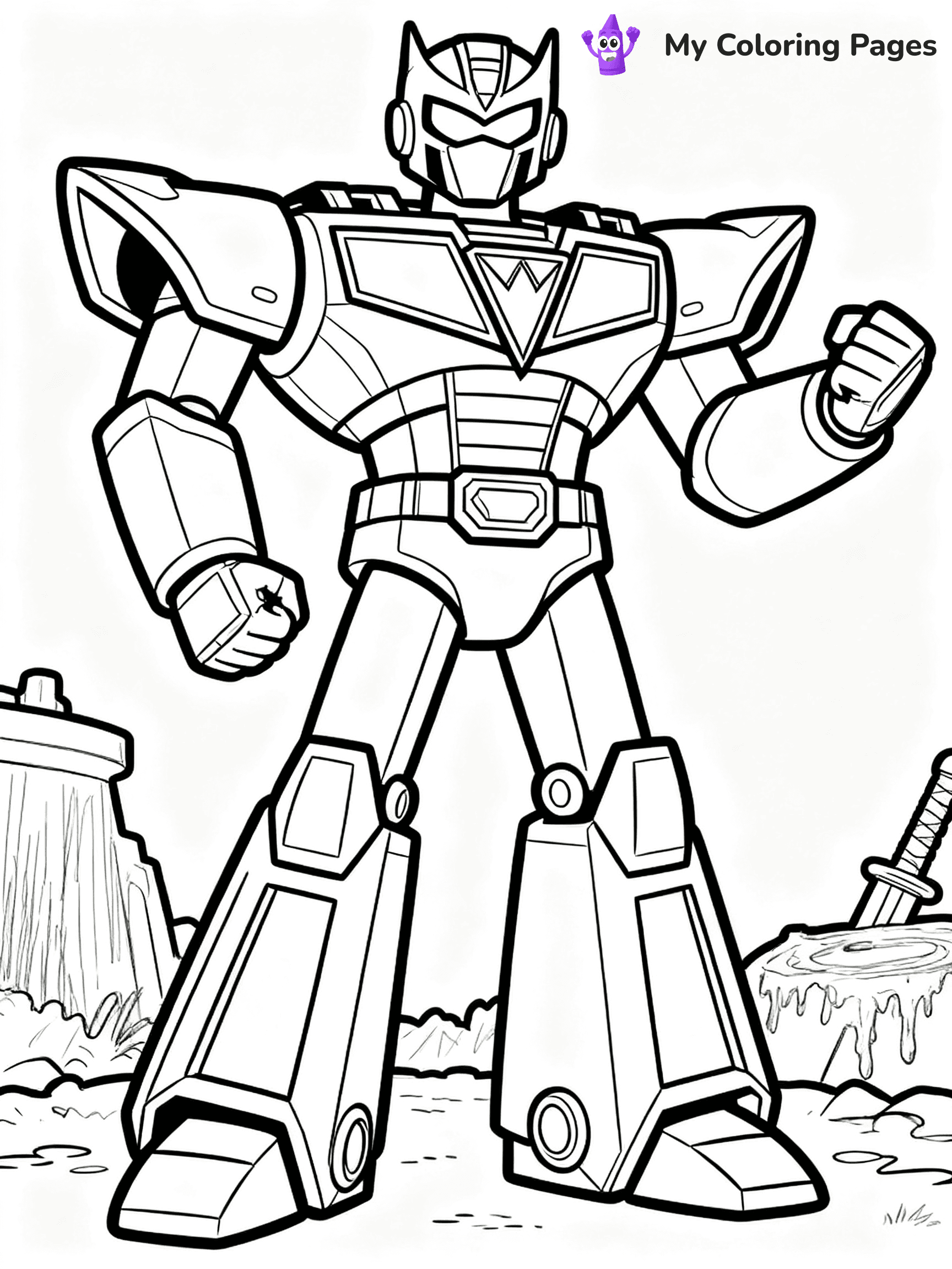 Power Ranger Coloring Pages - 54