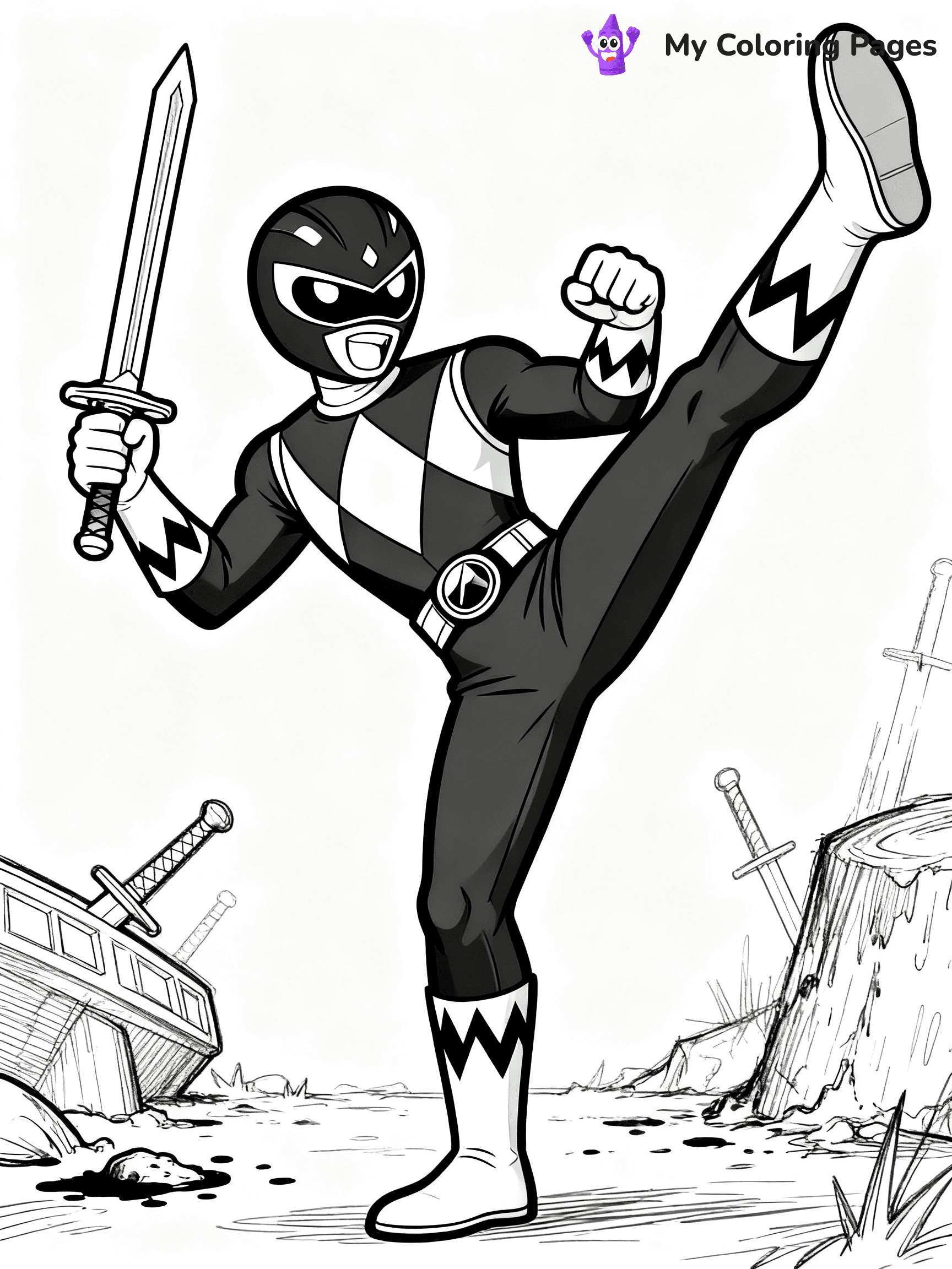 Power Ranger Coloring Pages - 43