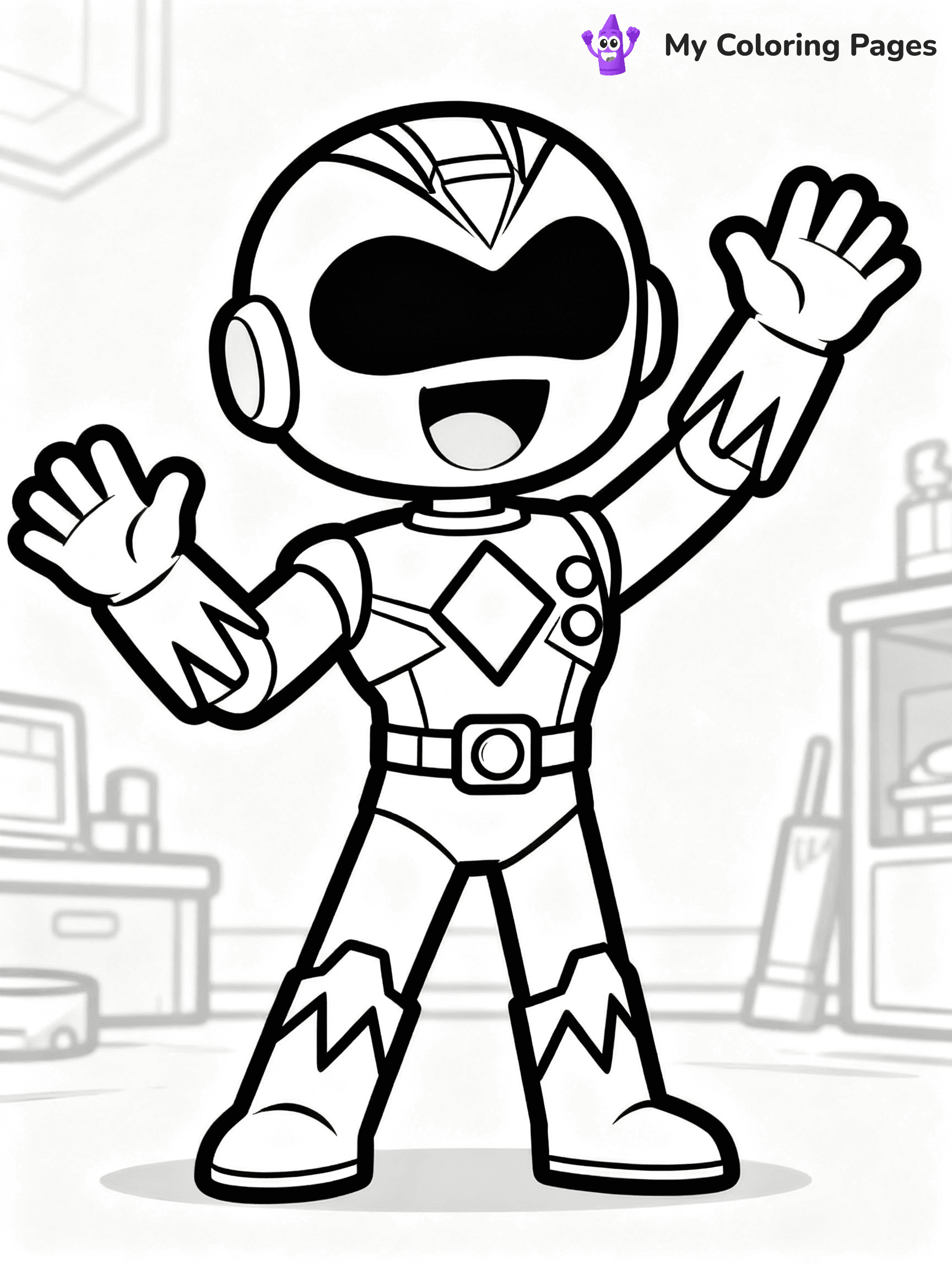 Power Ranger Coloring Pages - 12