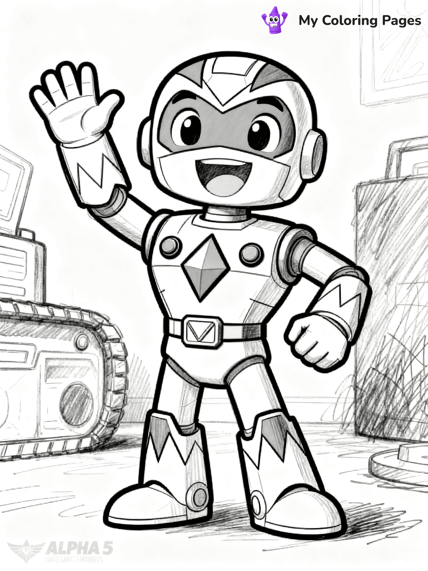 Power Ranger Coloring Pages - 11