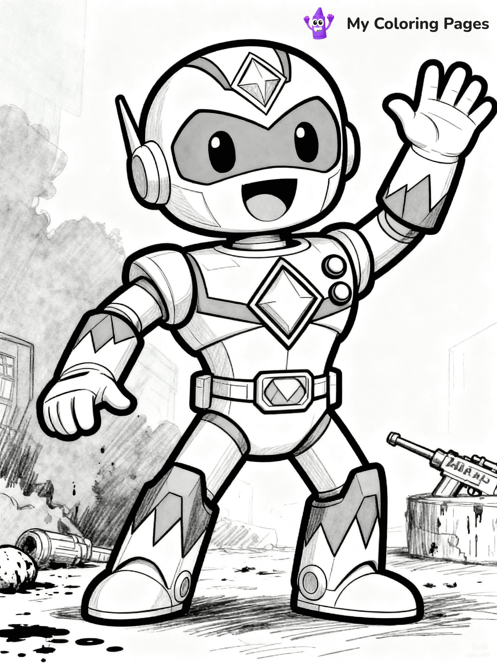 Power Ranger Coloring Pages - 10