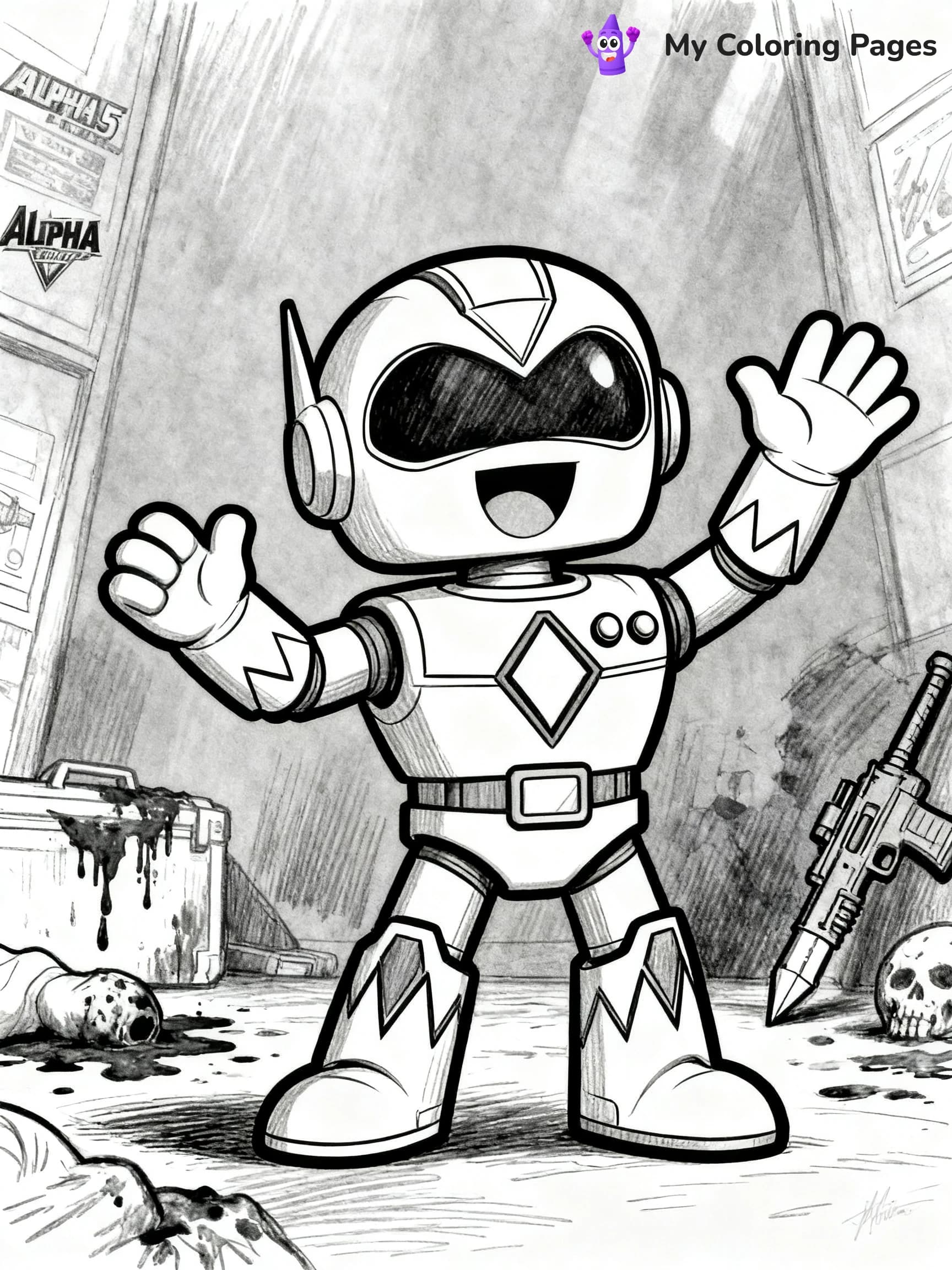 Power Ranger Coloring Pages - 9