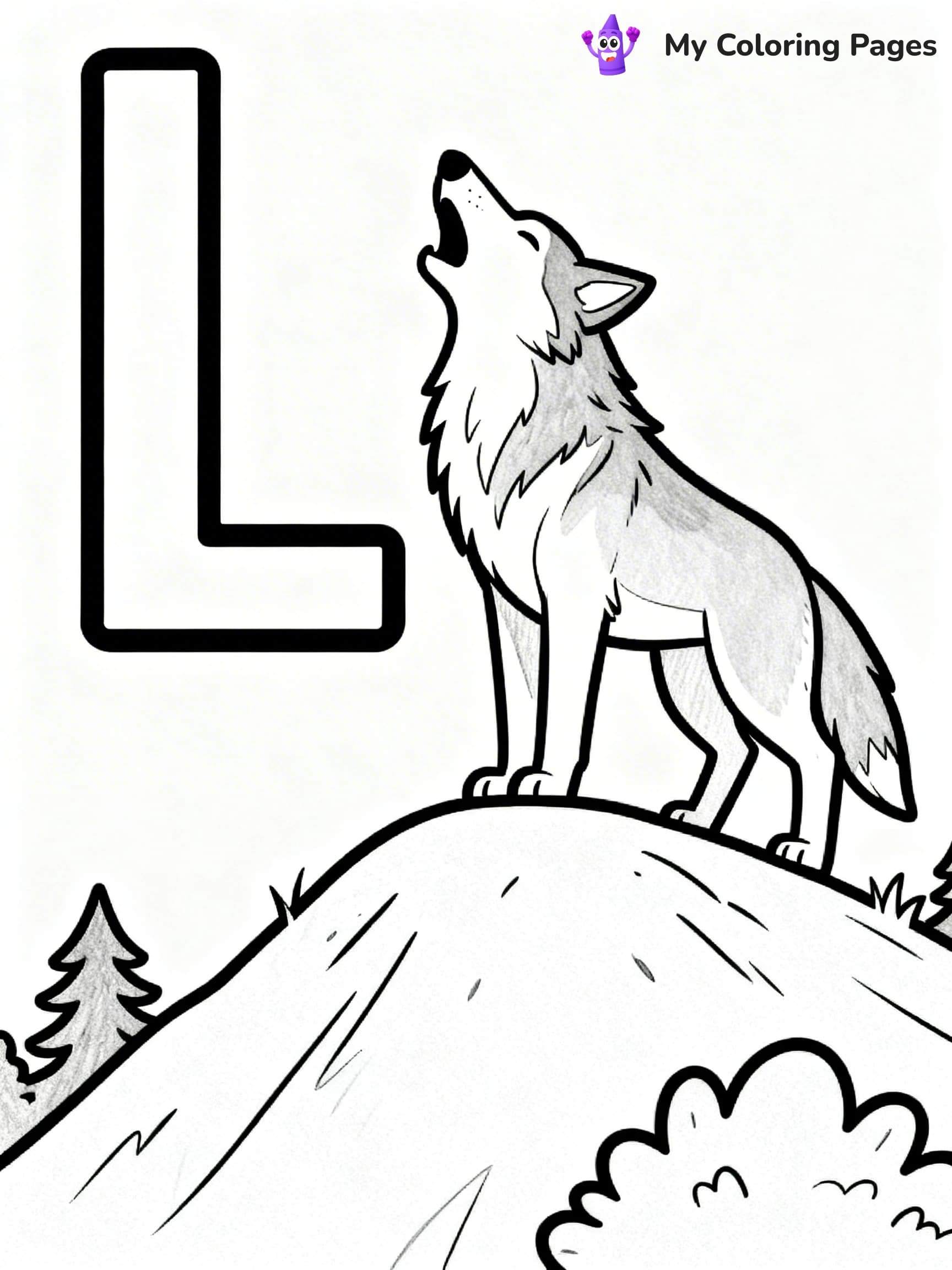 Letter L Coloring Pages - 23