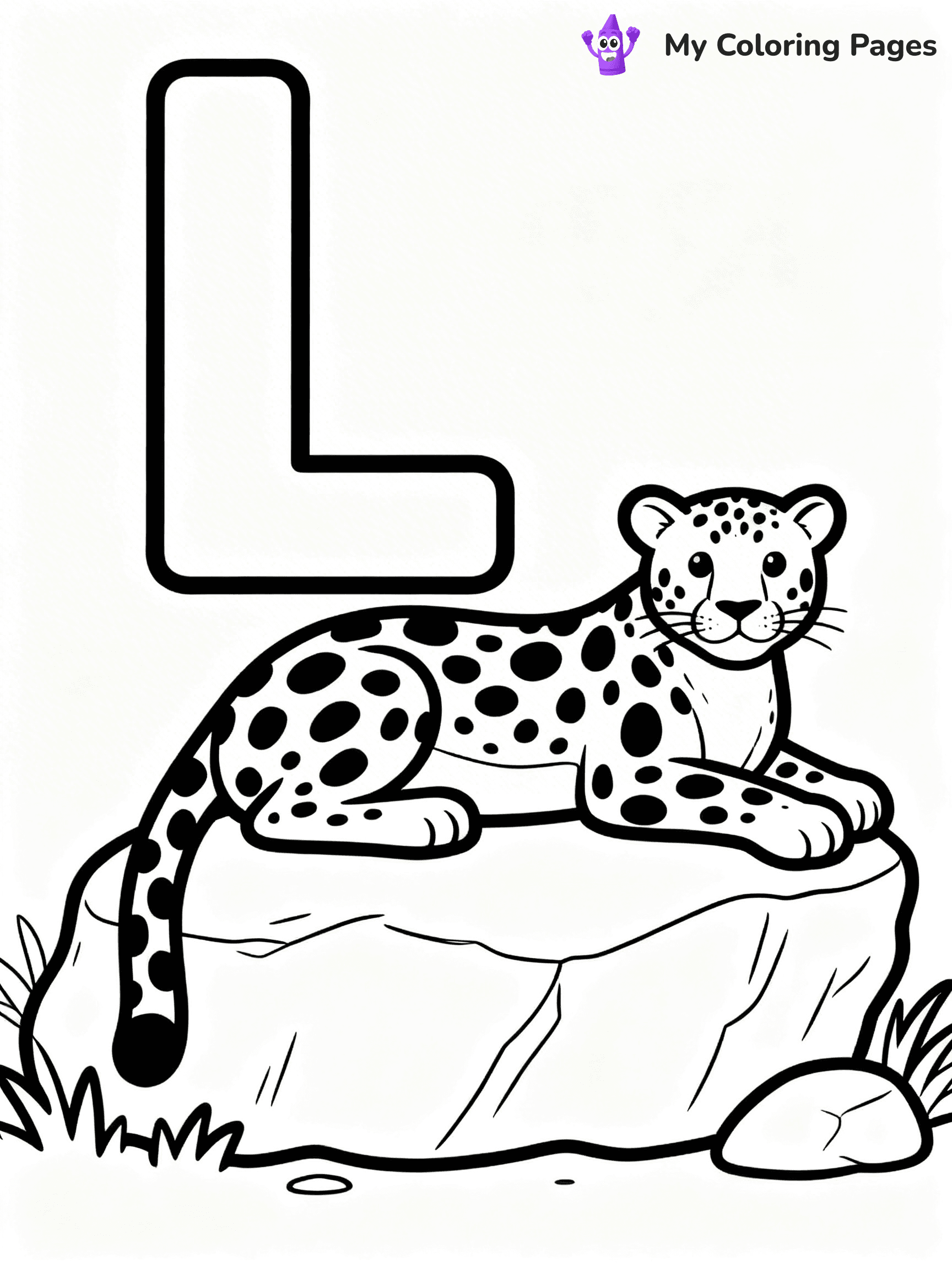 Letter L Coloring Pages - 1