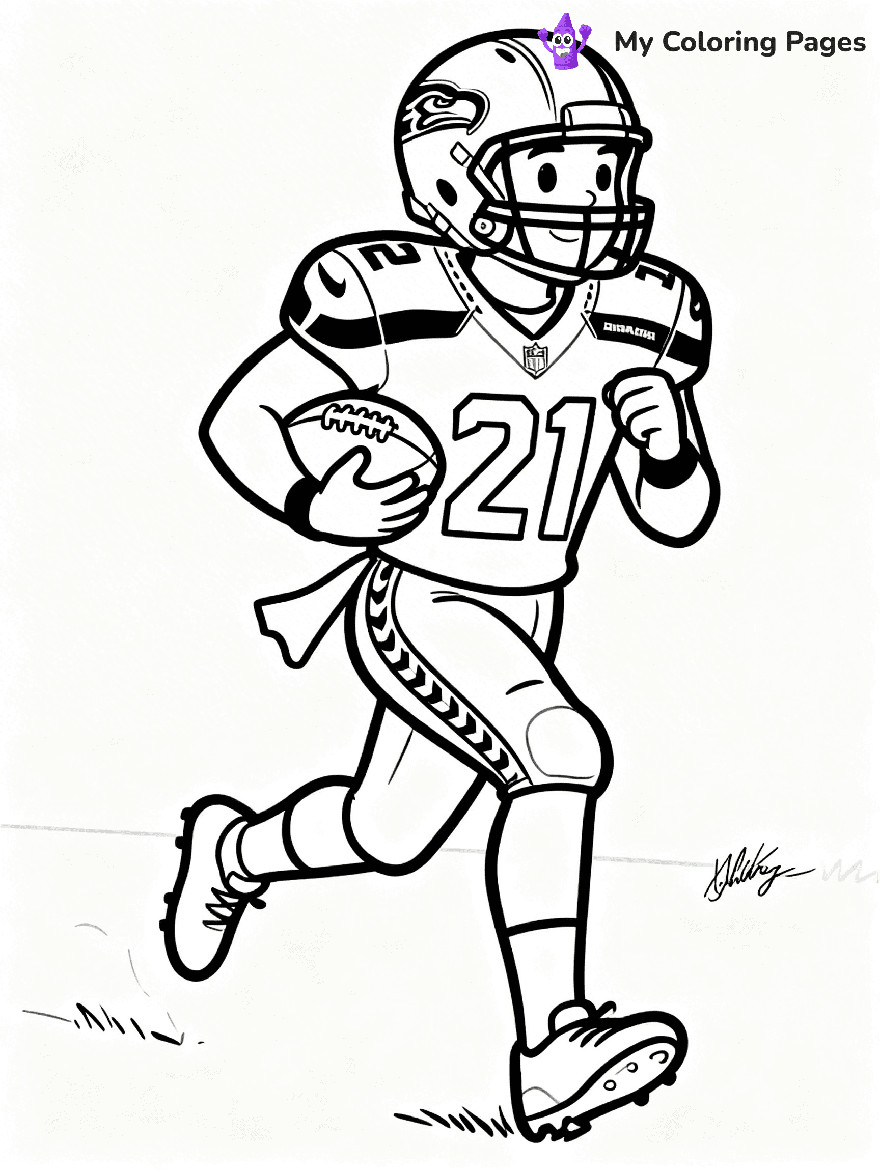 Seahawks Coloring Pages - 23