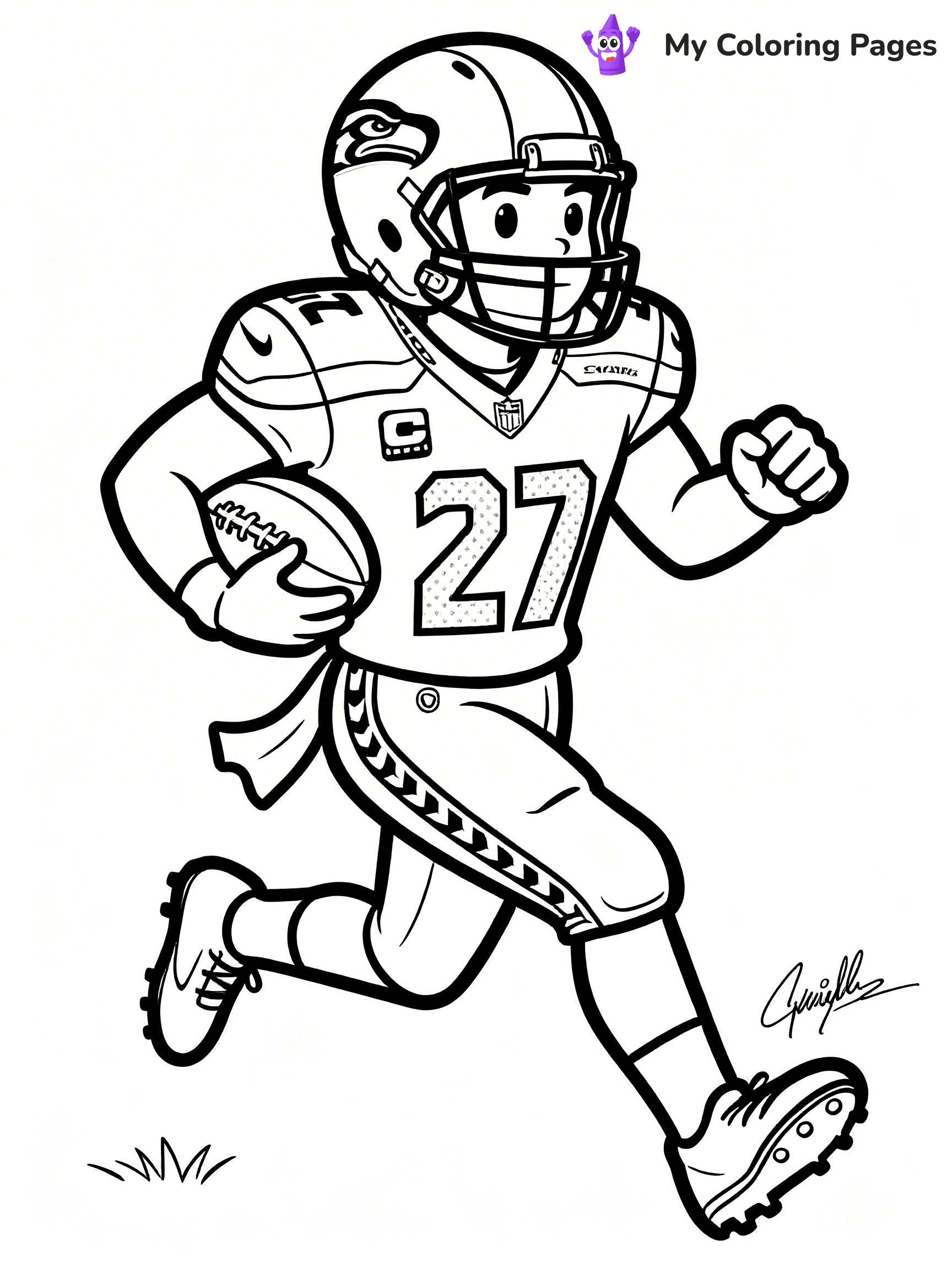 Seahawks Coloring Pages - 20