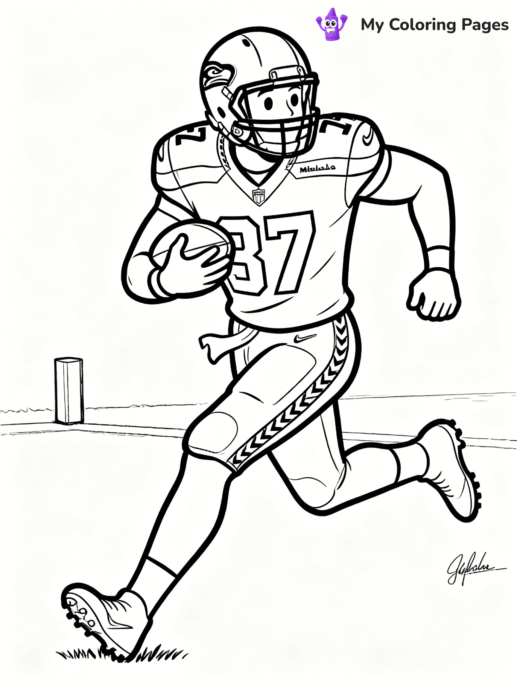 Seahawks Coloring Pages - 19