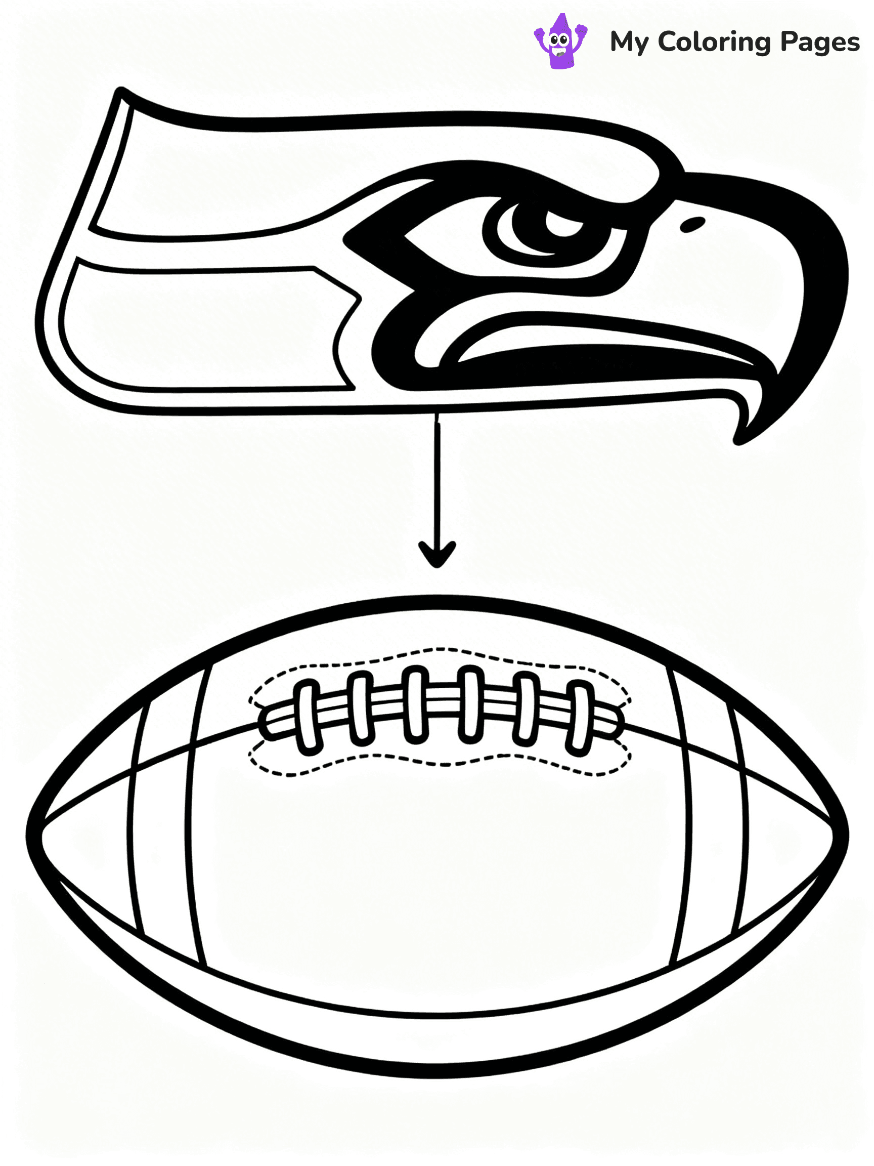 Seahawks Coloring Pages - 4